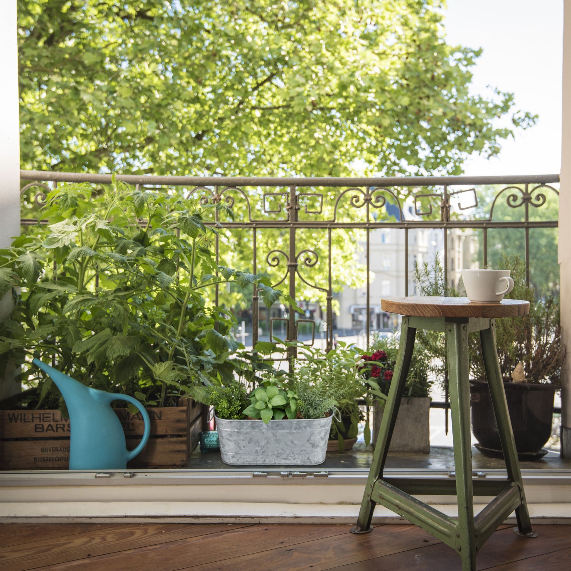 Blumenkasten Metall Silber von Relaxdays