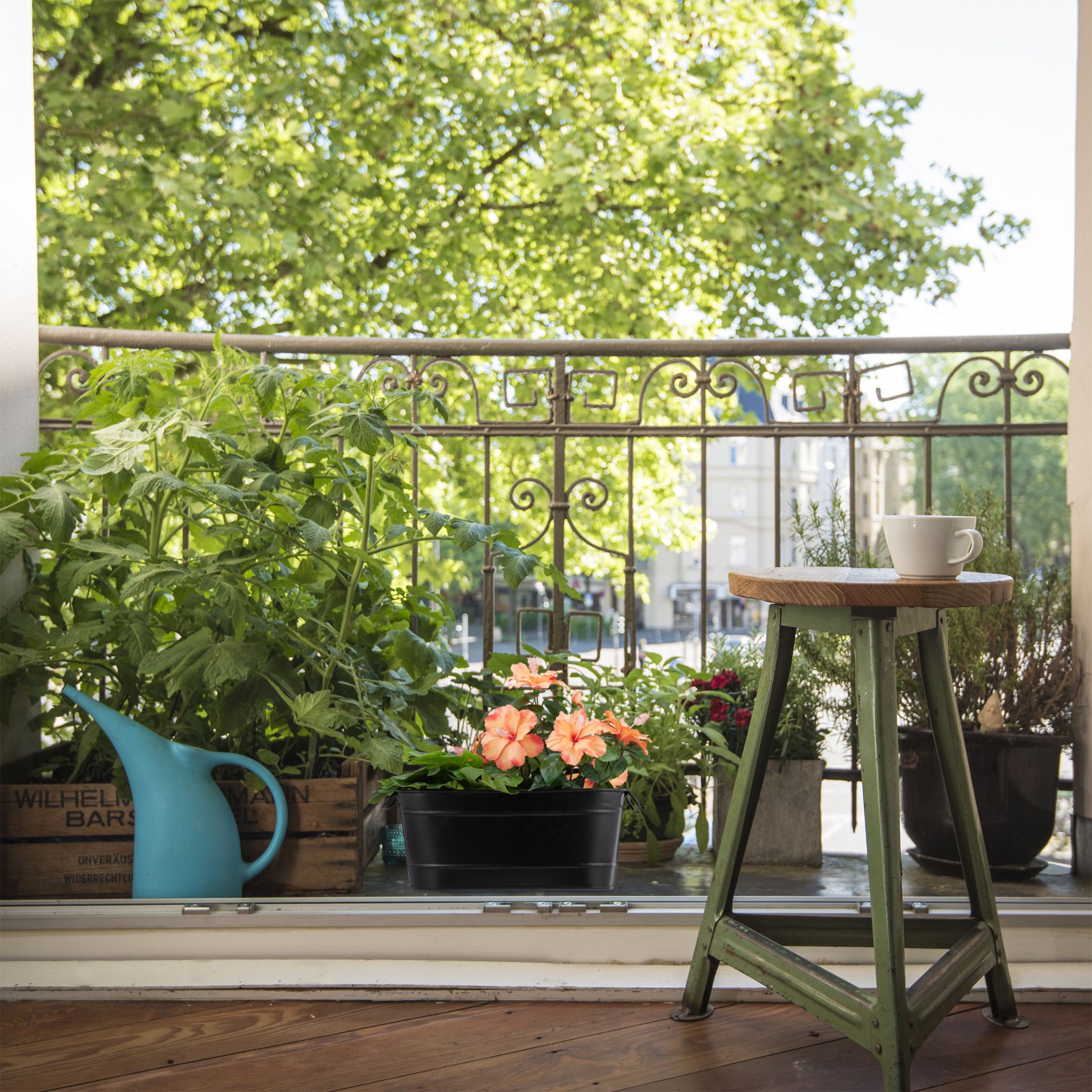 Blumenkasten Metall Schwarz von Relaxdays
