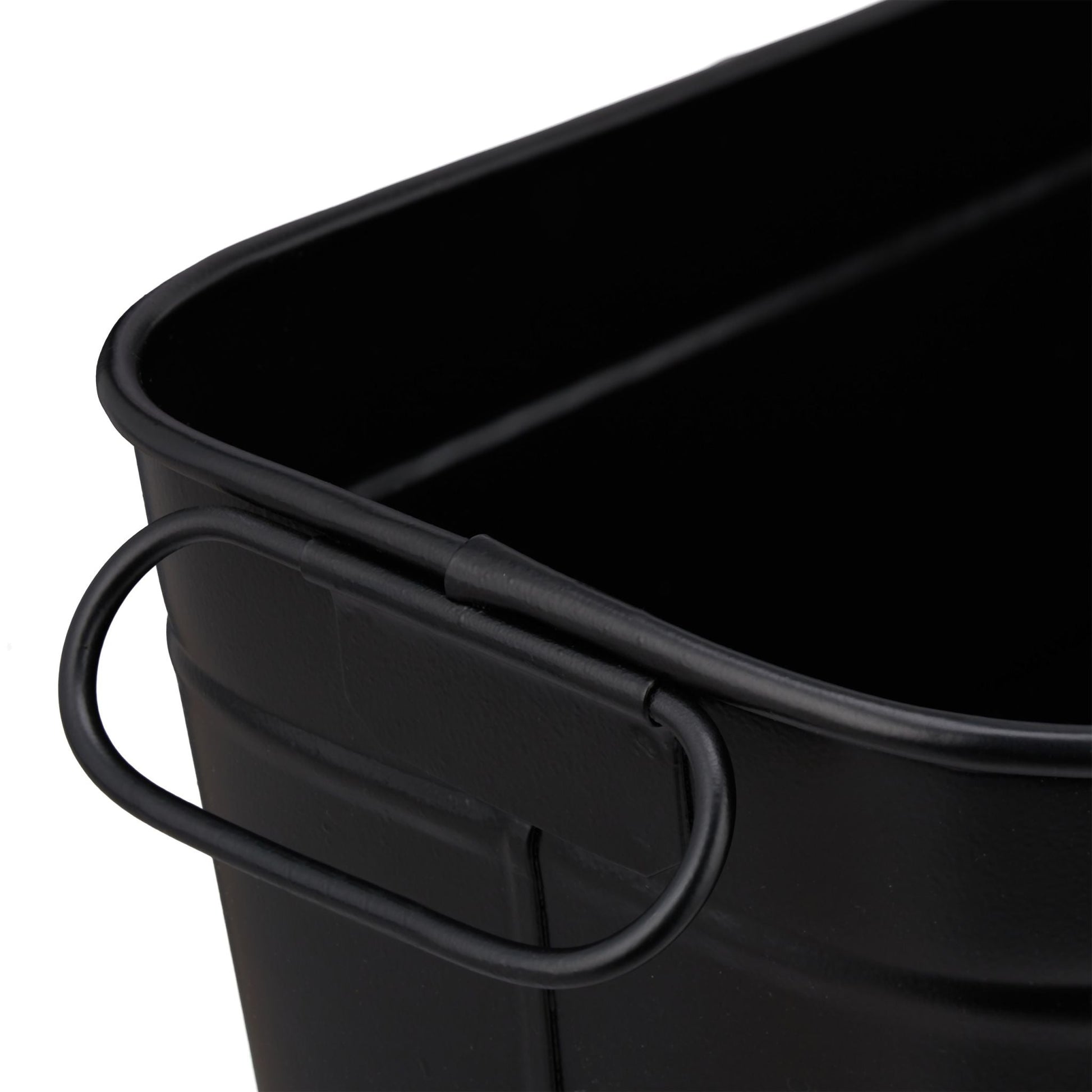 Blumenkasten Metall Schwarz von Relaxdays