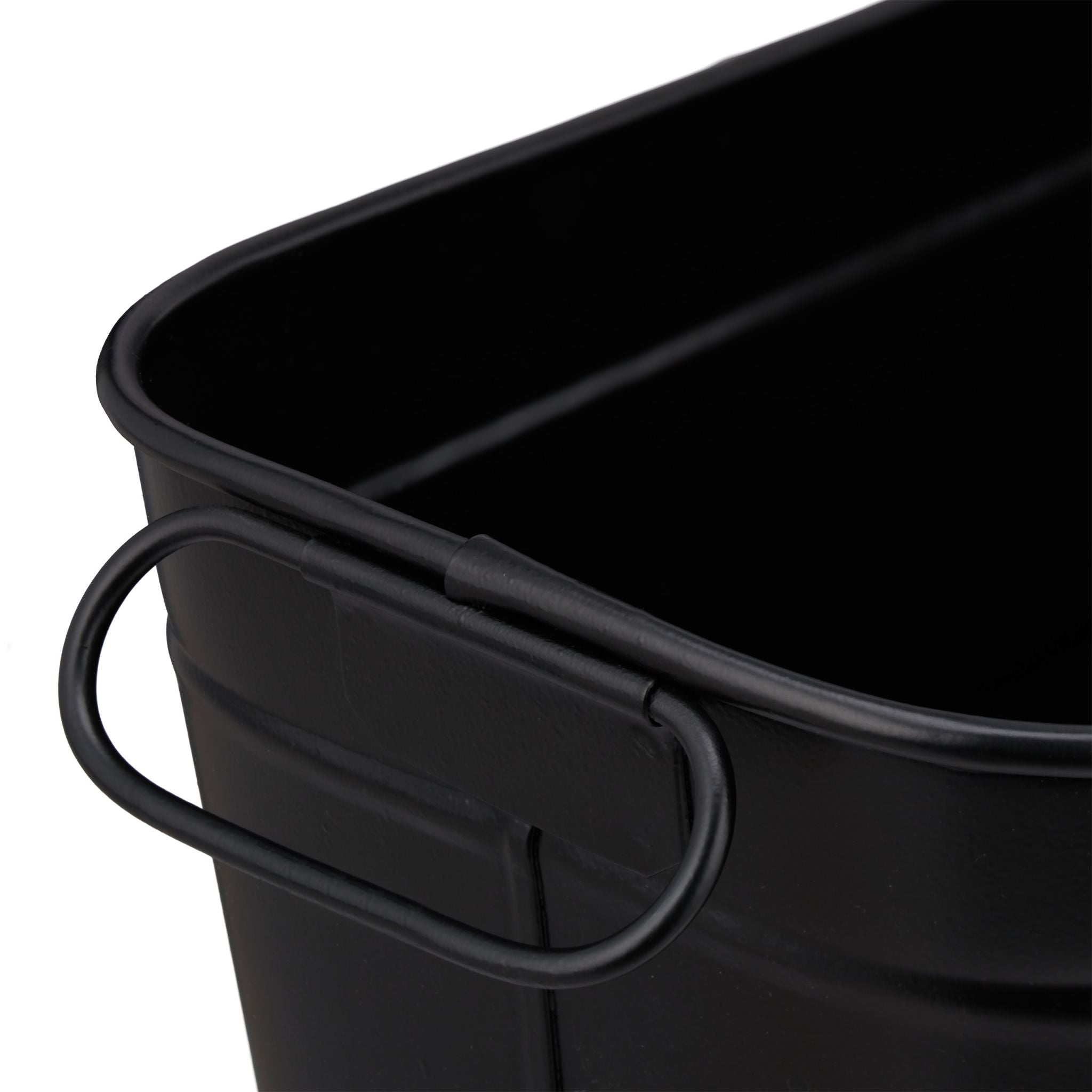 Blumenkasten Metall Schwarz von Relaxdays
