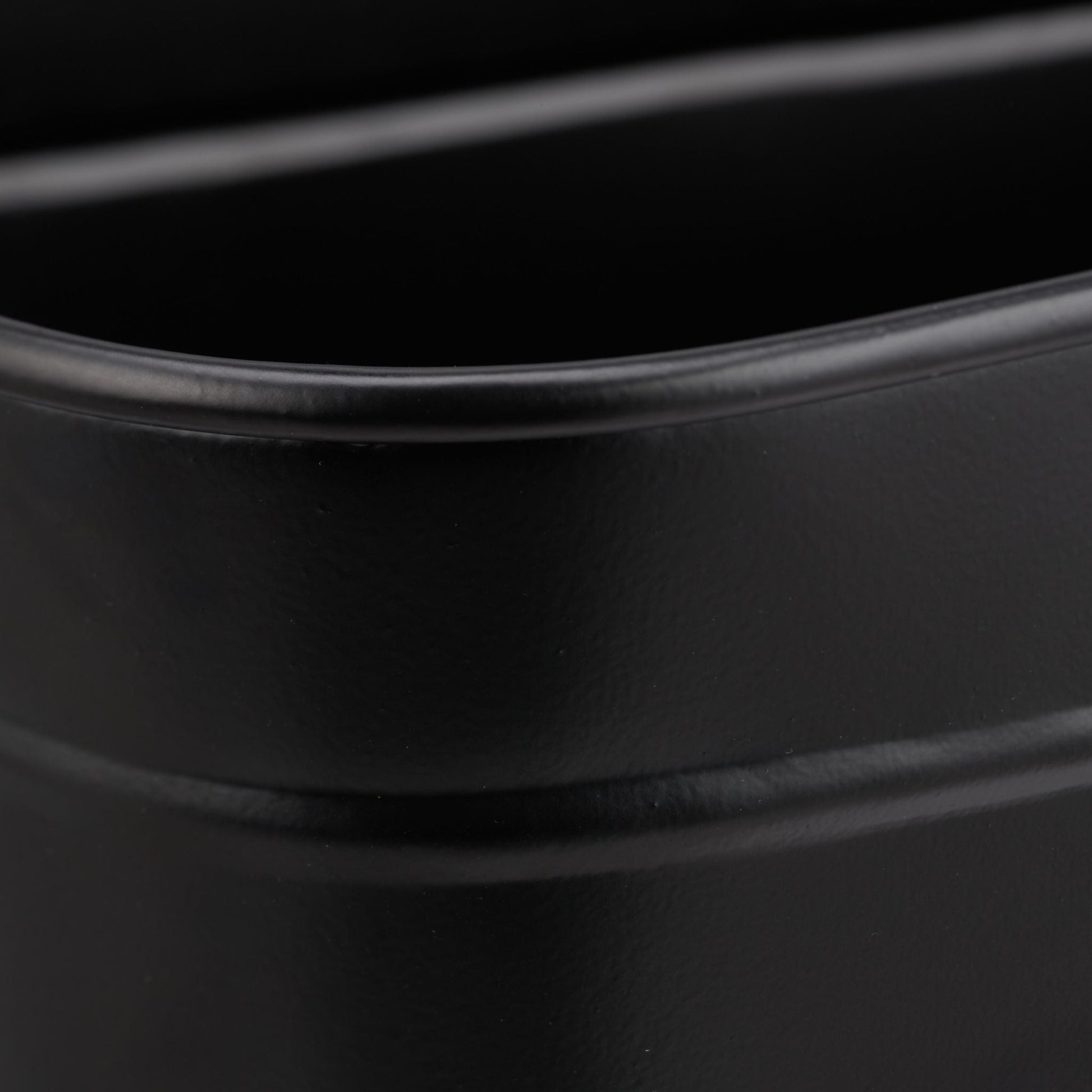 Blumenkasten Metall Schwarz von Relaxdays