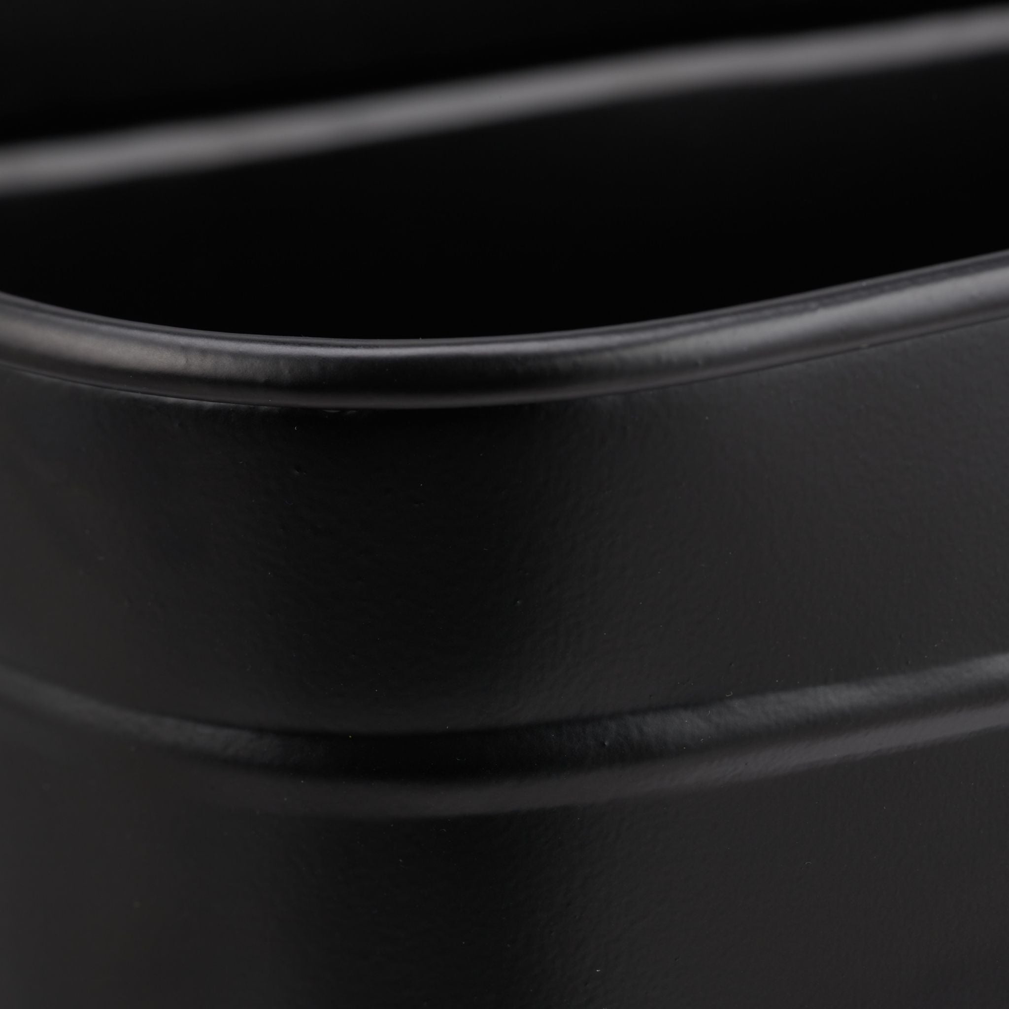 Blumenkasten Metall Schwarz von Relaxdays