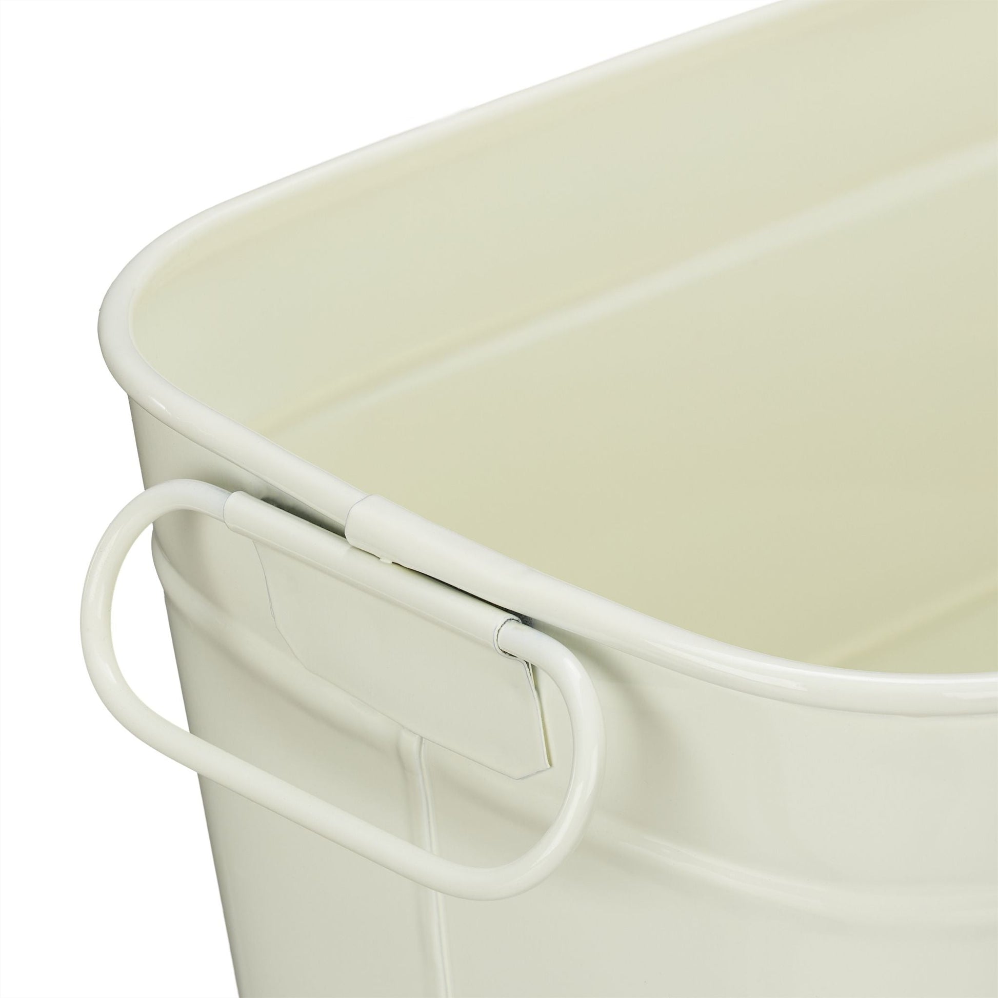 Blumenkasten Metall Creme von Relaxdays