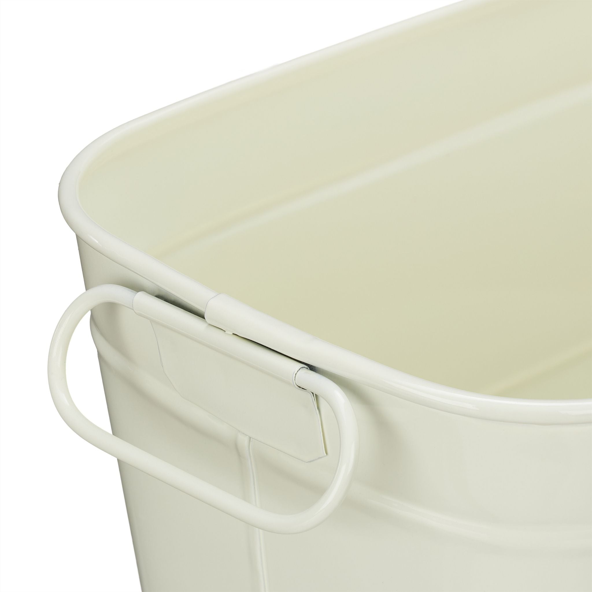 Blumenkasten Metall Creme von Relaxdays