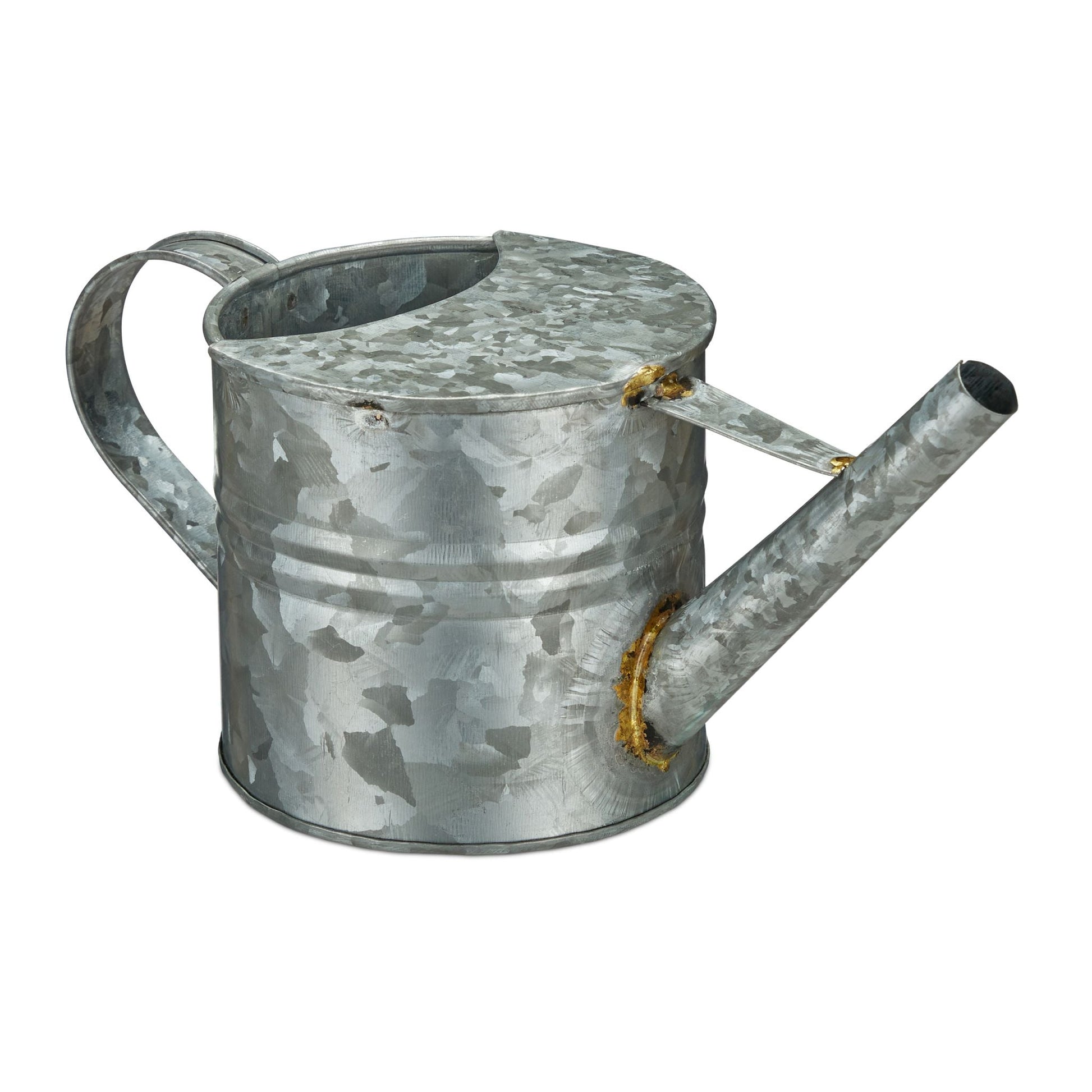 Giesskanne Metall Silber von Relaxdays