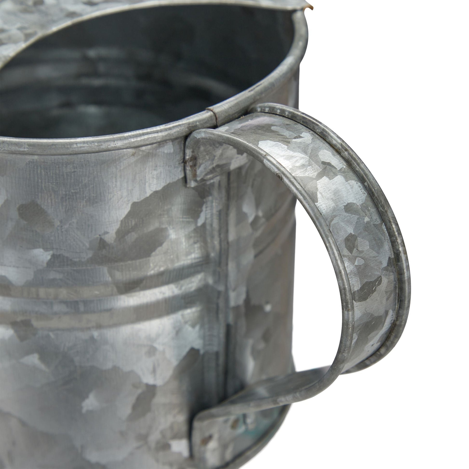 Giesskanne Metall Silber von Relaxdays