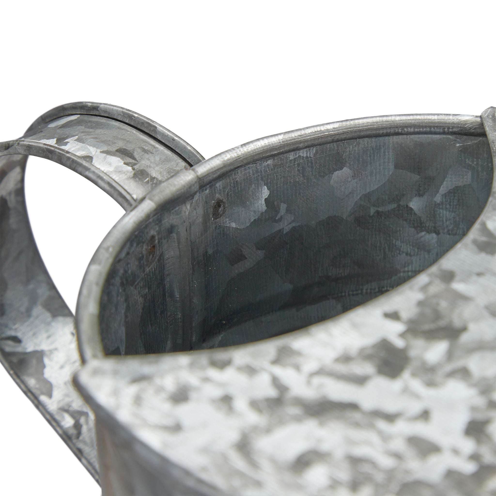 Giesskanne Metall Silber von Relaxdays