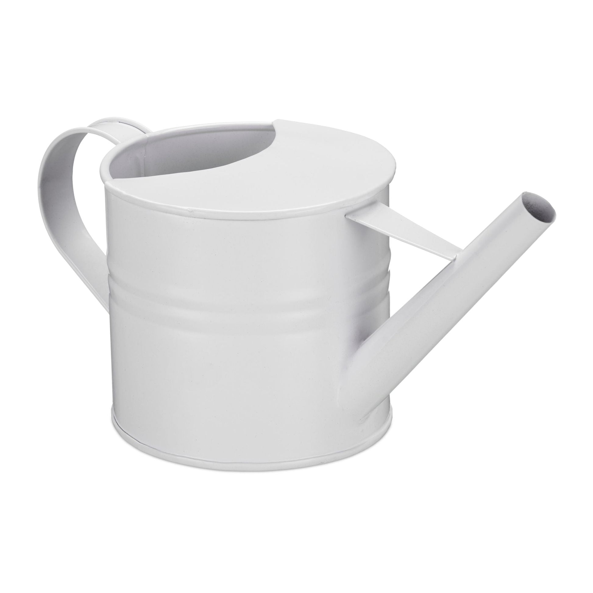 Giesskanne Metall Weiss von Relaxdays