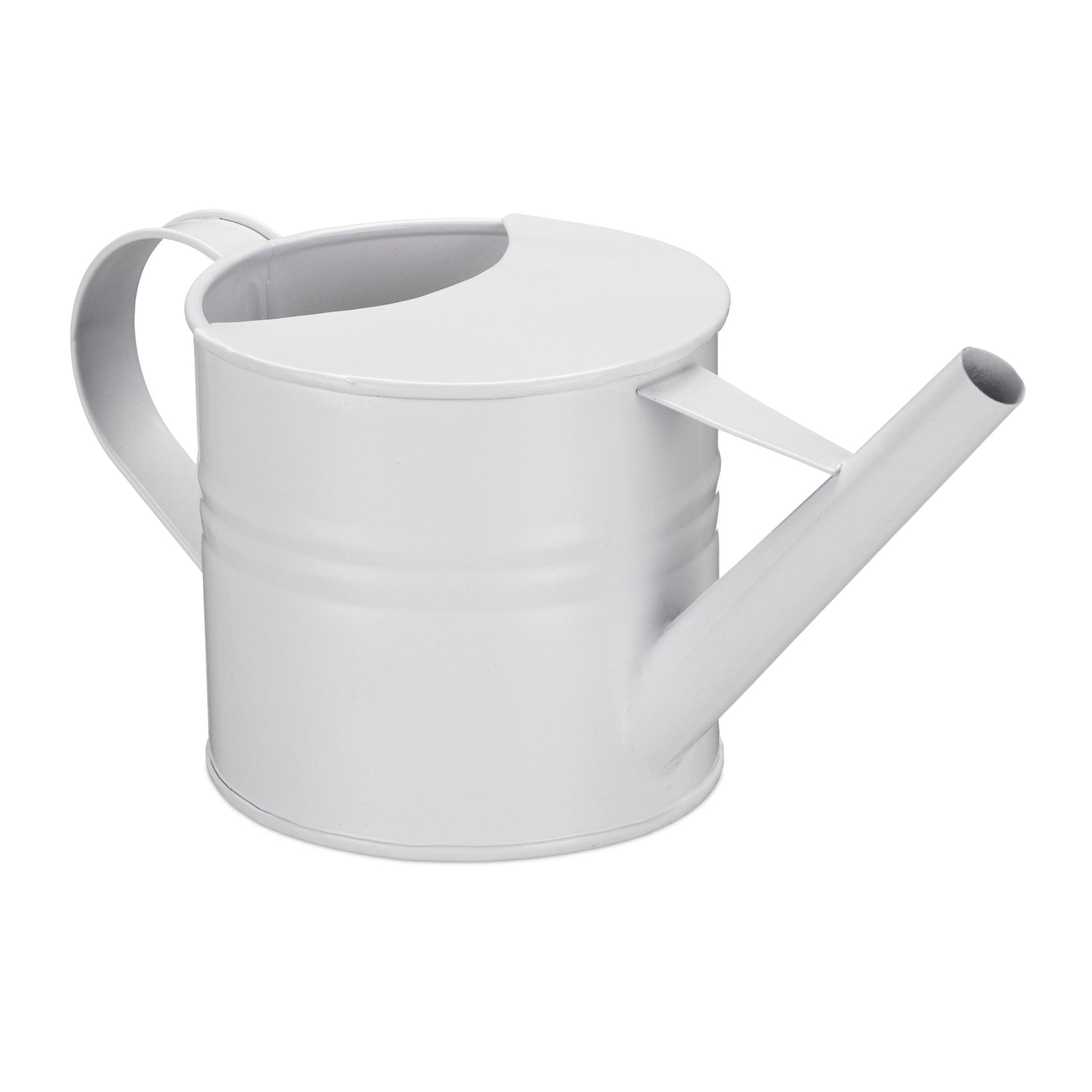 Giesskanne Metall Weiss von Relaxdays