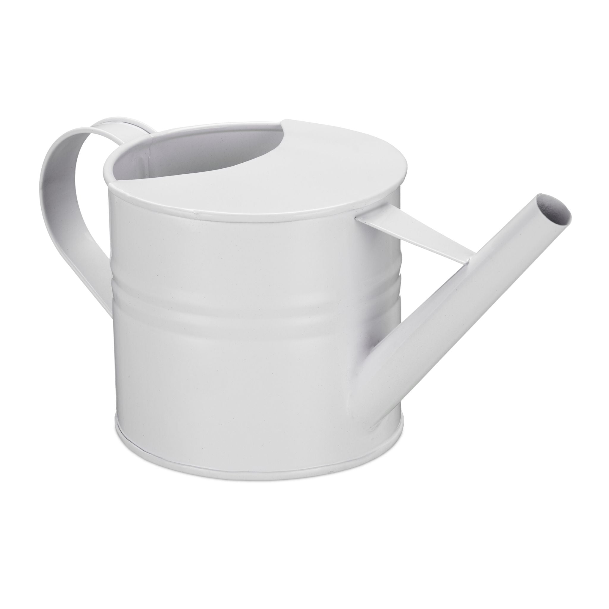 Giesskanne Metall Weiss von Relaxdays
