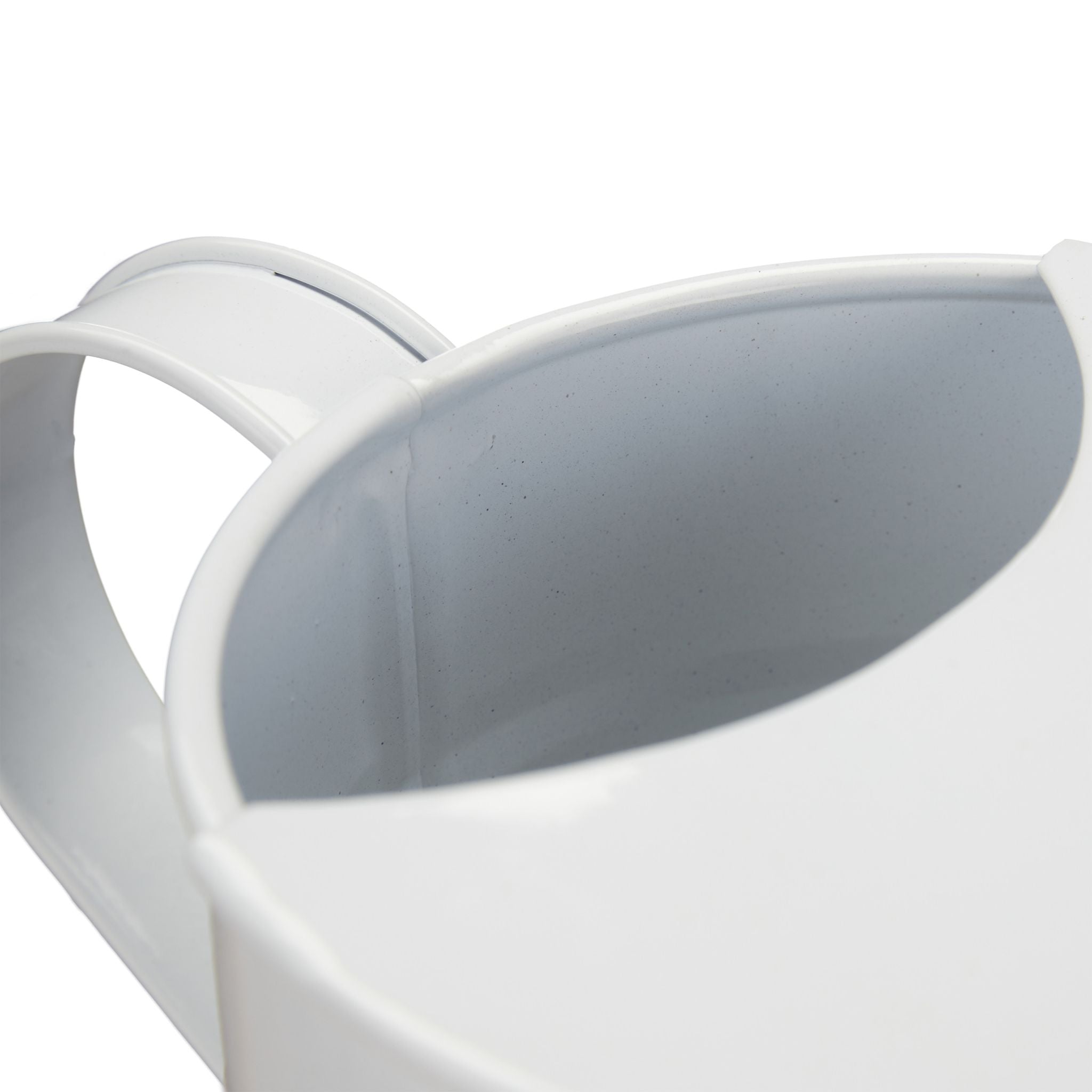 Giesskanne Metall Weiss von Relaxdays