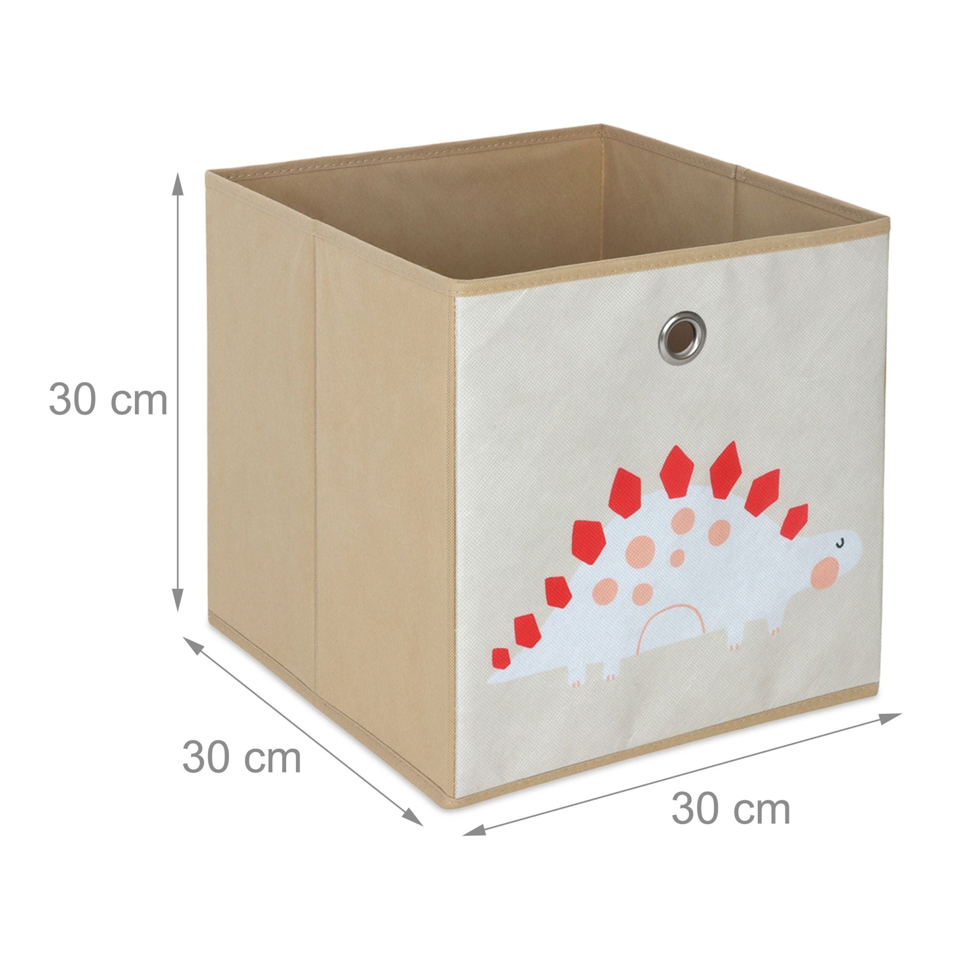 Kinder Aufbewahrungsboxen 4er-Set Dunkelgrün-Gelb-Grün von Relaxdays