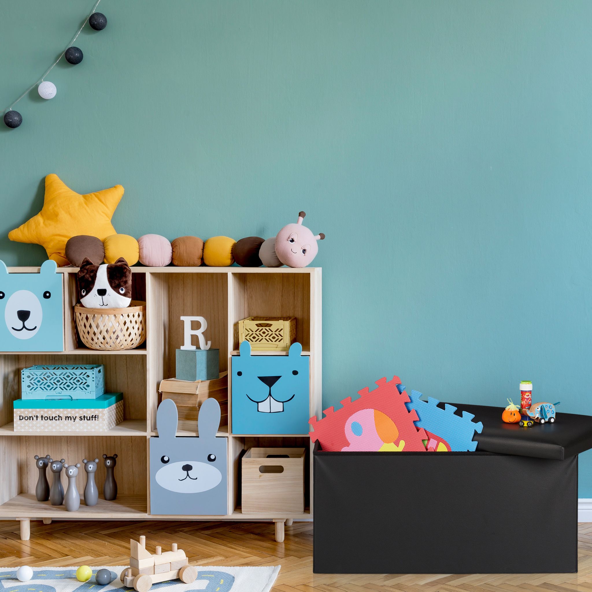 Sitzbank Kunstleder Grau von Relaxdays
