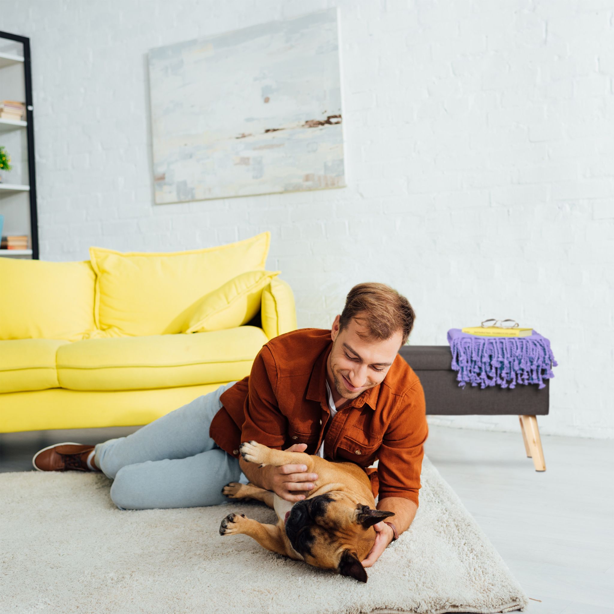 Sitzbank mit Stauraum Hellbraun-Grau von Relaxdays