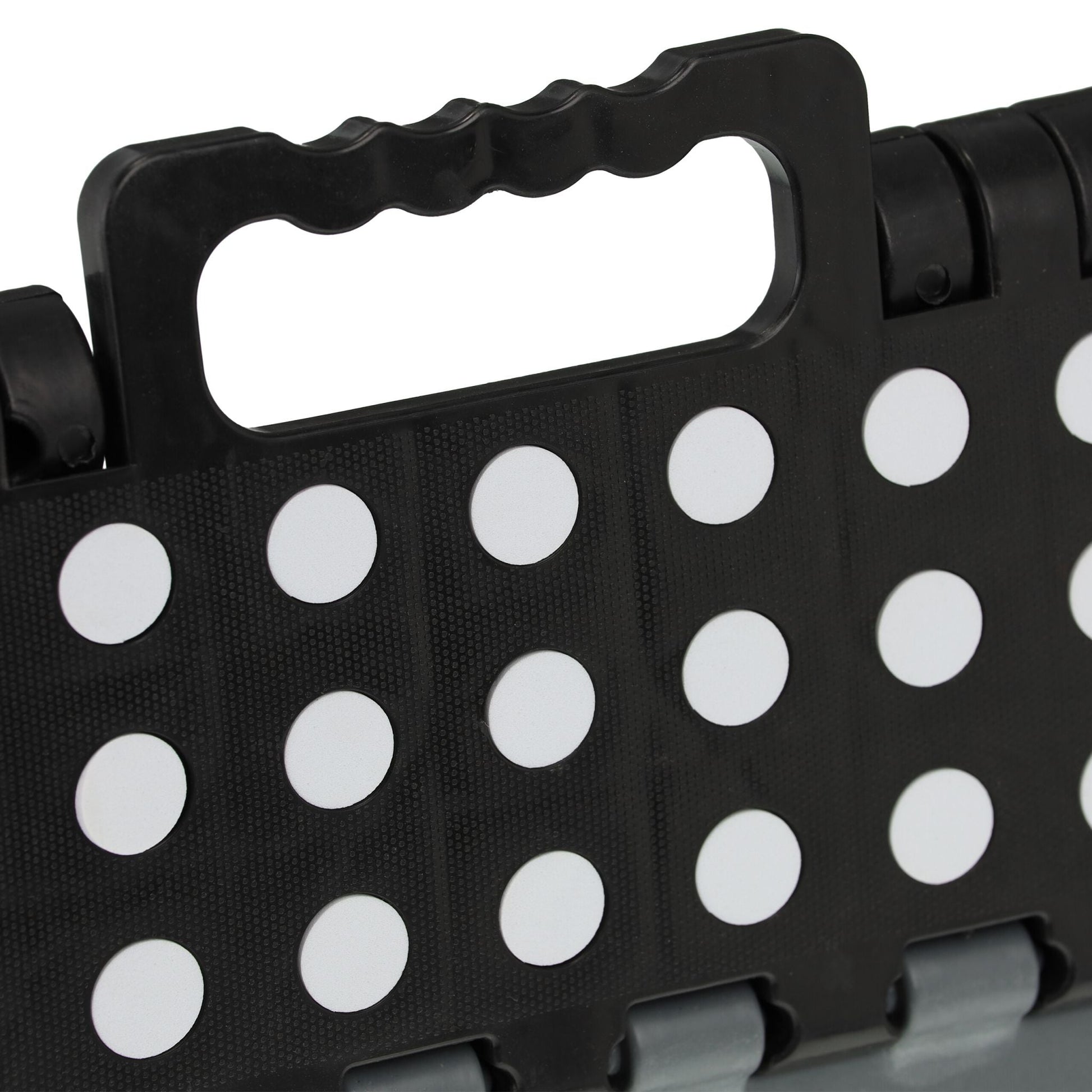 Klapphocker faltbar M Schwarz-Grau von Relaxdays