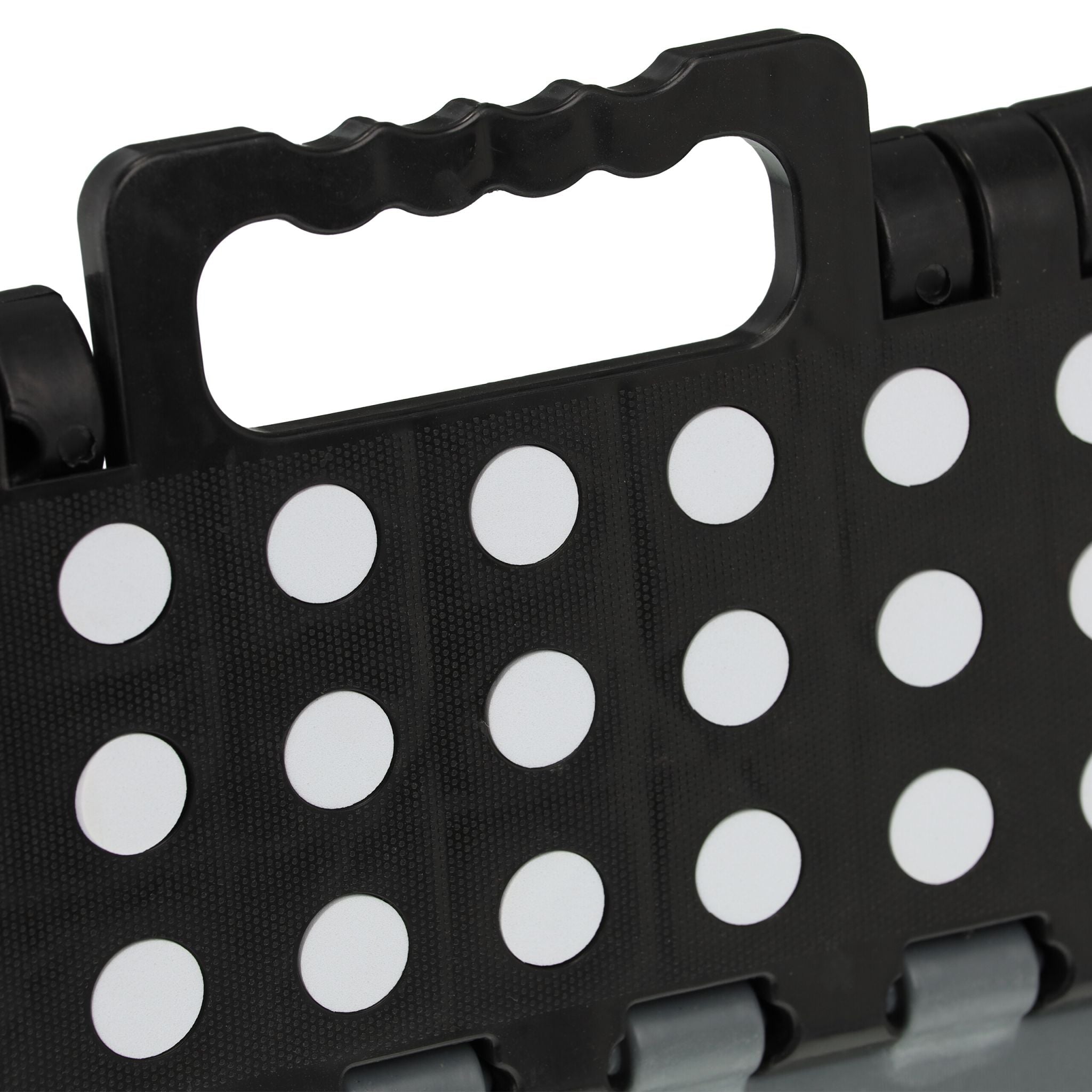 Klapphocker faltbar M Schwarz-Grau von Relaxdays