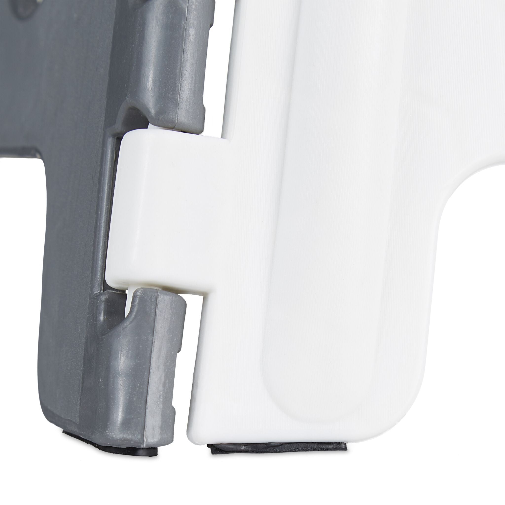 Klapphocker faltbar L Weiss-Grau von Relaxdays