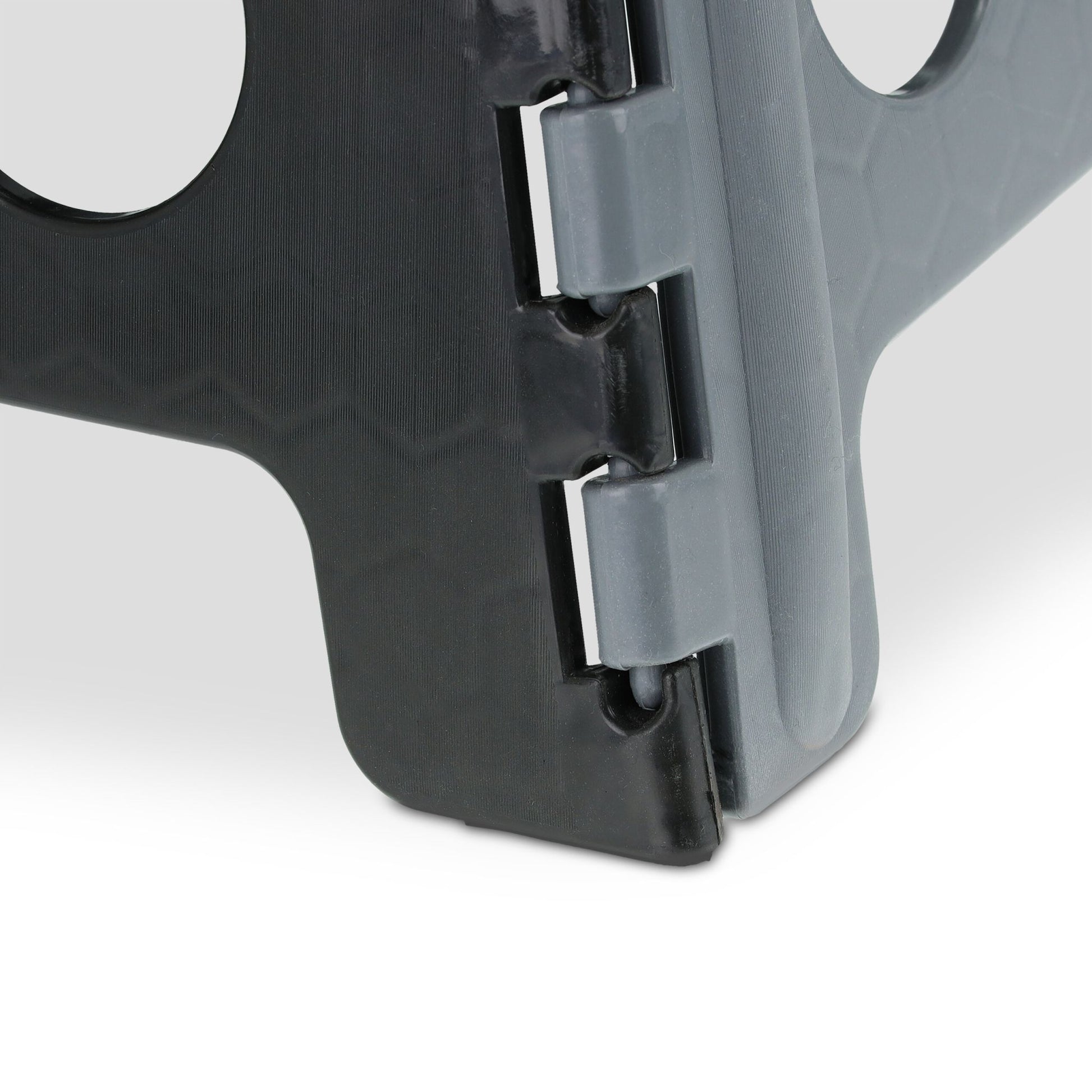 Klapphocker faltbar XL Schwarz-Grau von Relaxdays