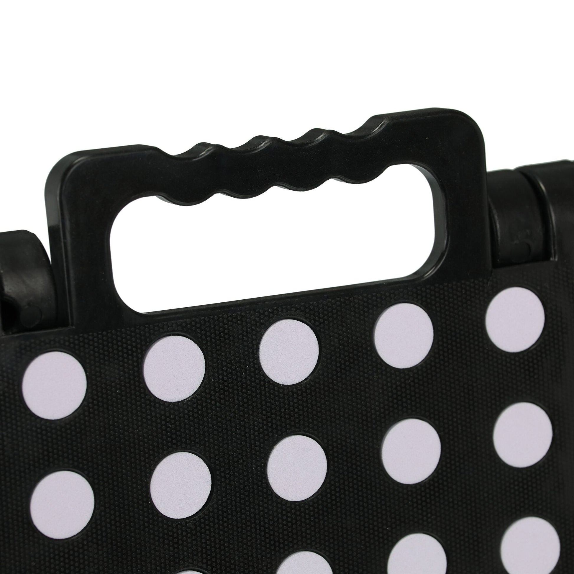 Klapphocker faltbar XL Schwarz-Grau von Relaxdays