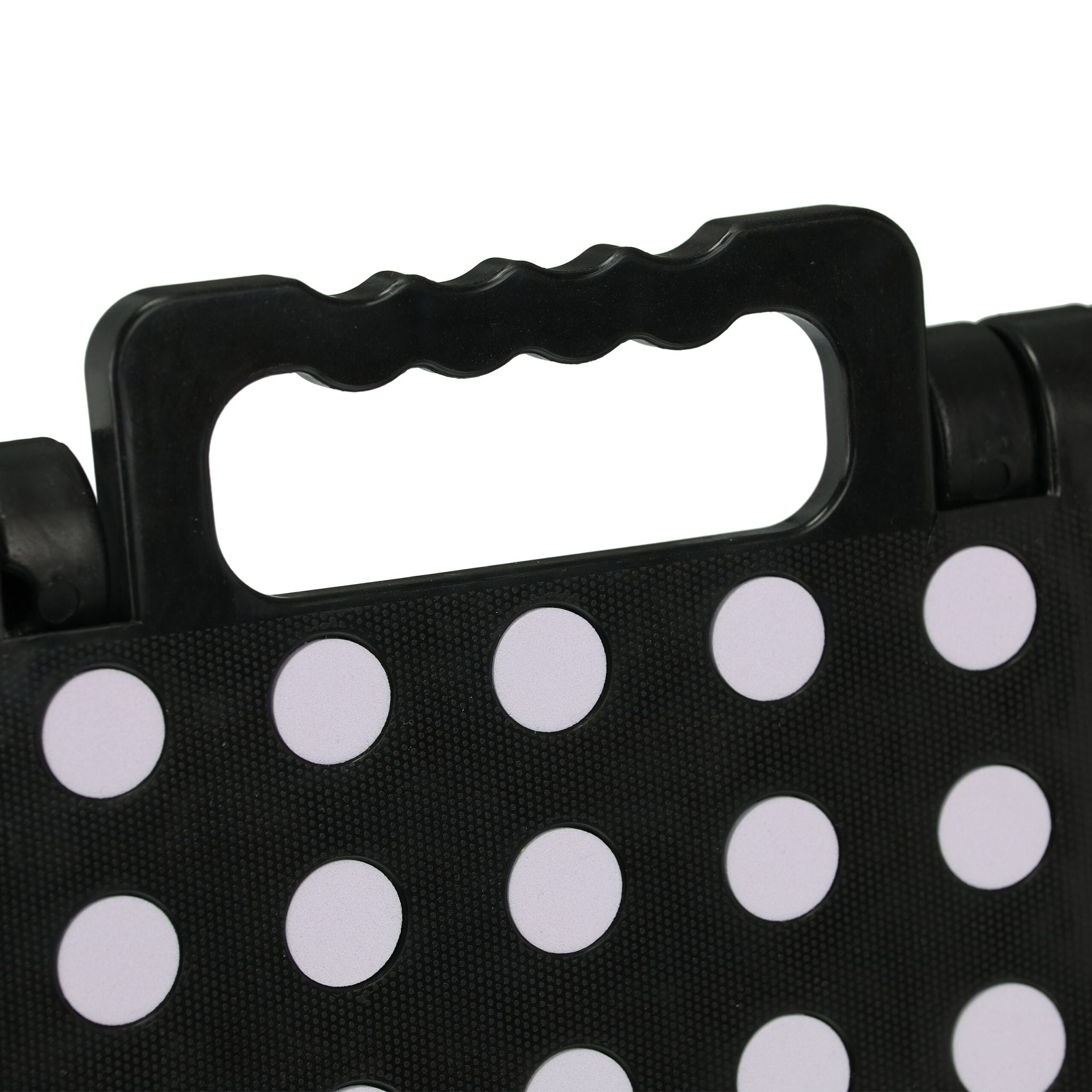 Klapphocker faltbar XL Schwarz-Grau von Relaxdays