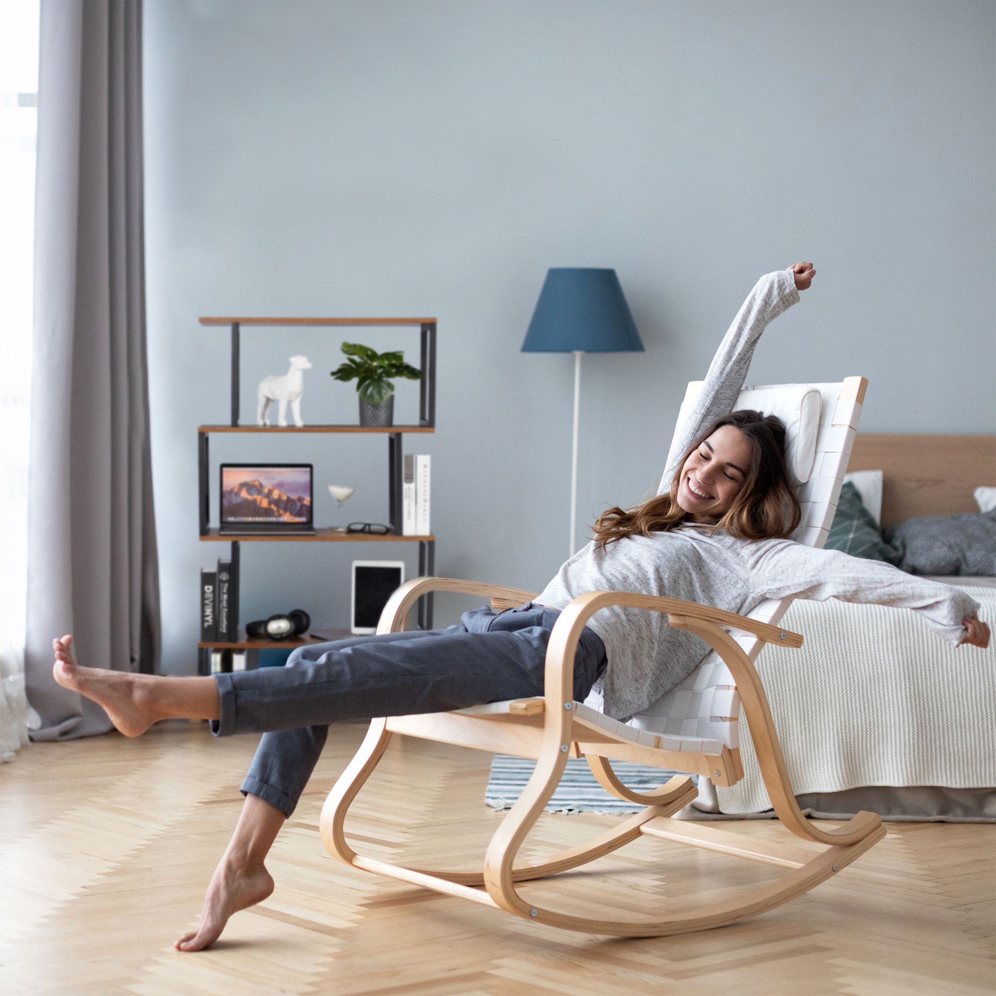 Bücherregal Industrial Design Braun-Schwarz von Relaxdays