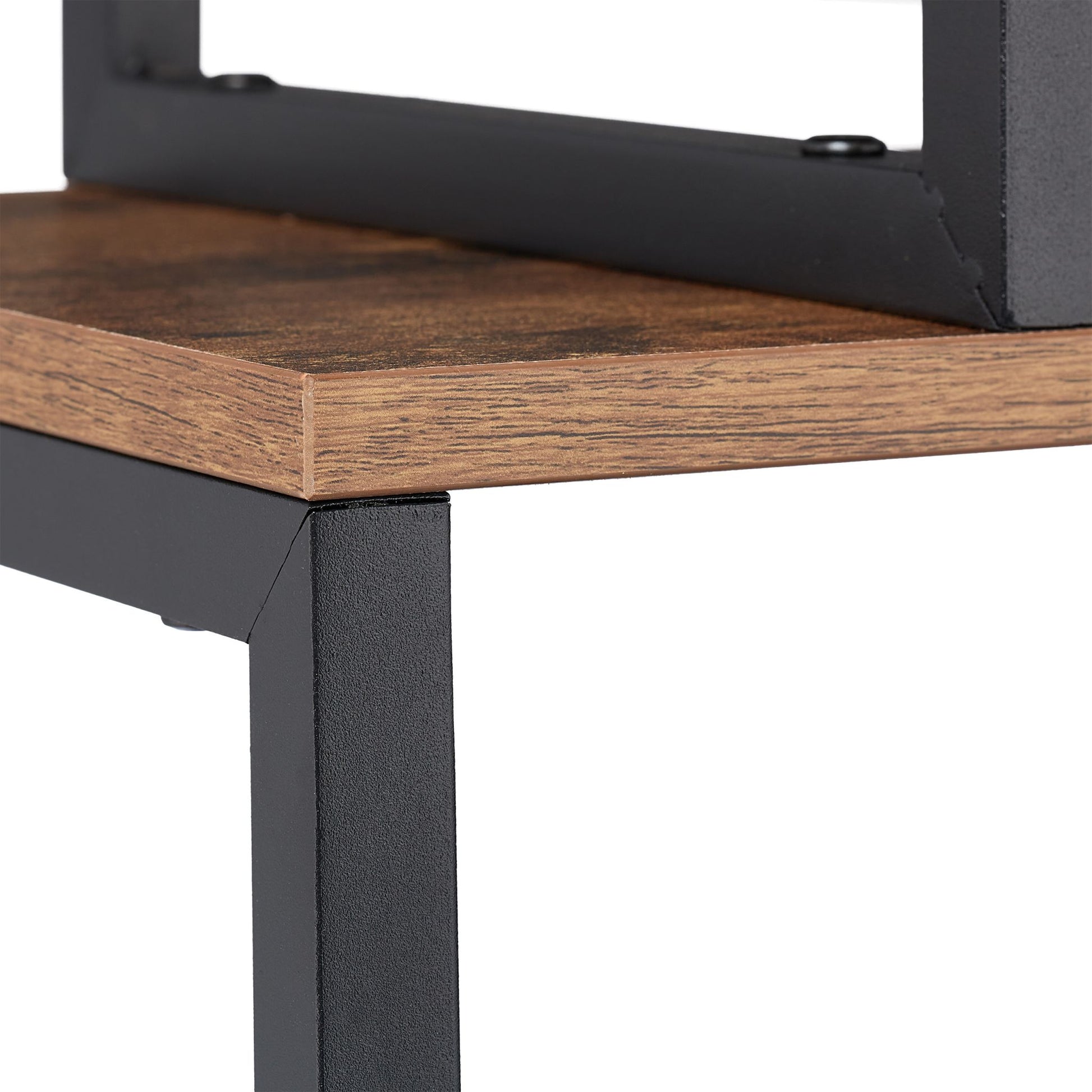 Bücherregal Industrial Design Braun-Schwarz von Relaxdays