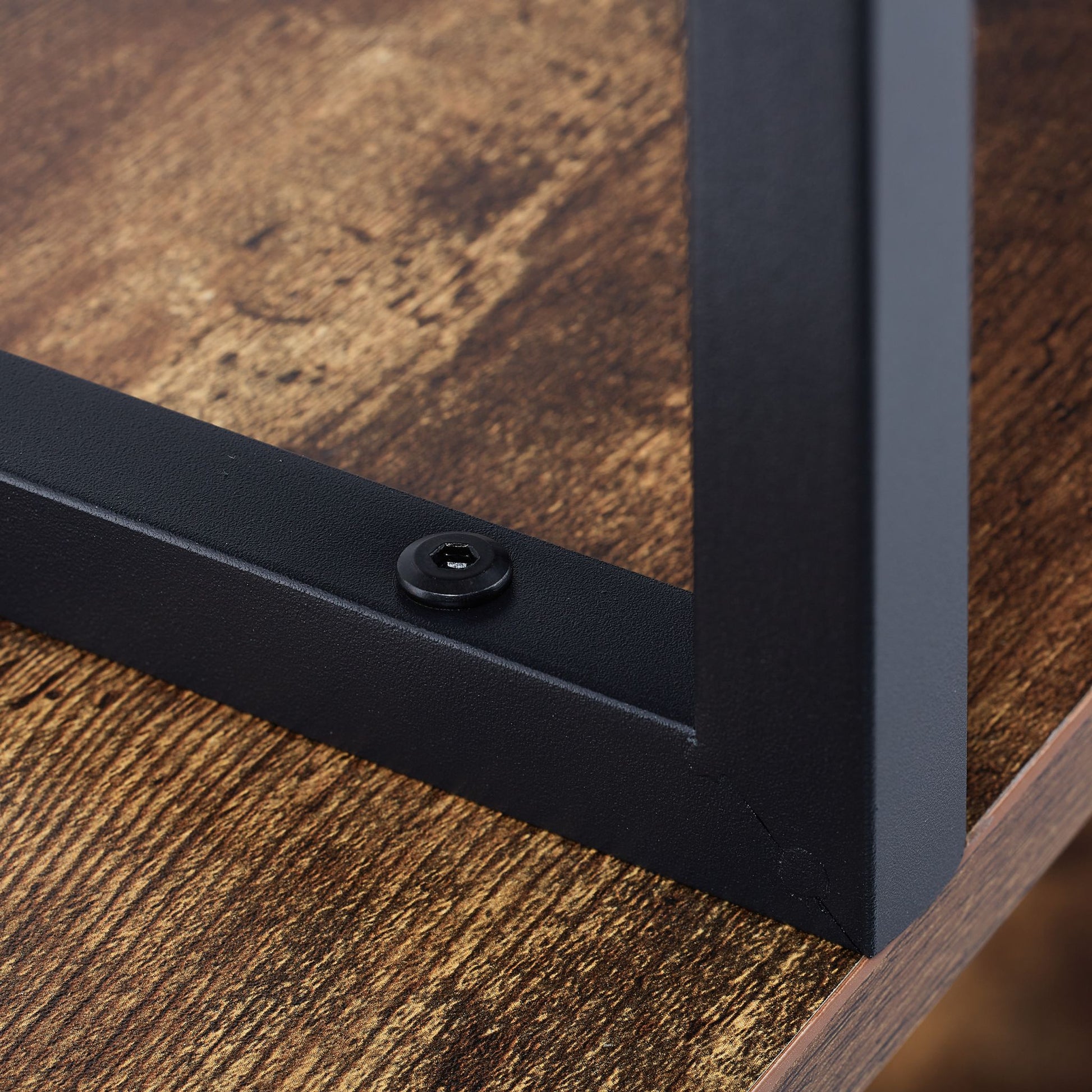 Bücherregal Industrial Design Braun-Schwarz von Relaxdays