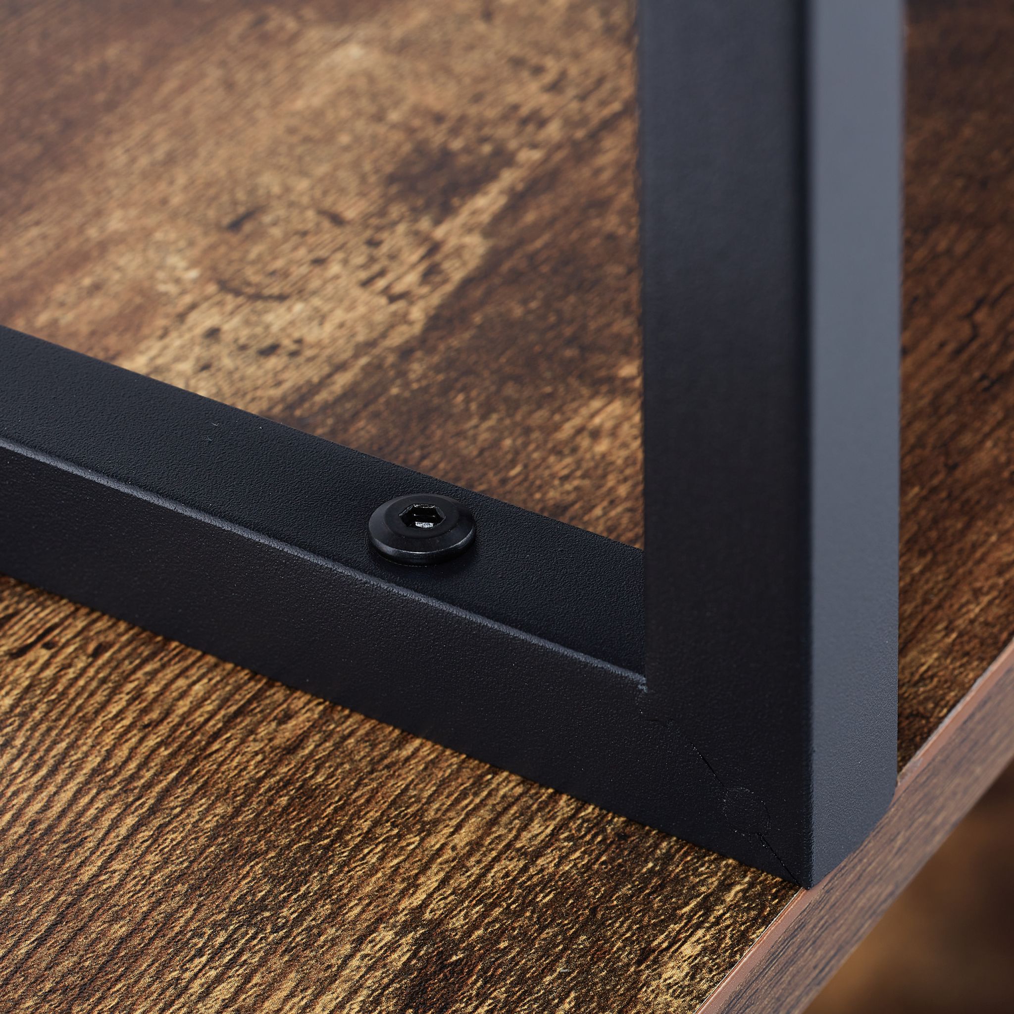 Bücherregal Industrial Design Braun-Schwarz von Relaxdays