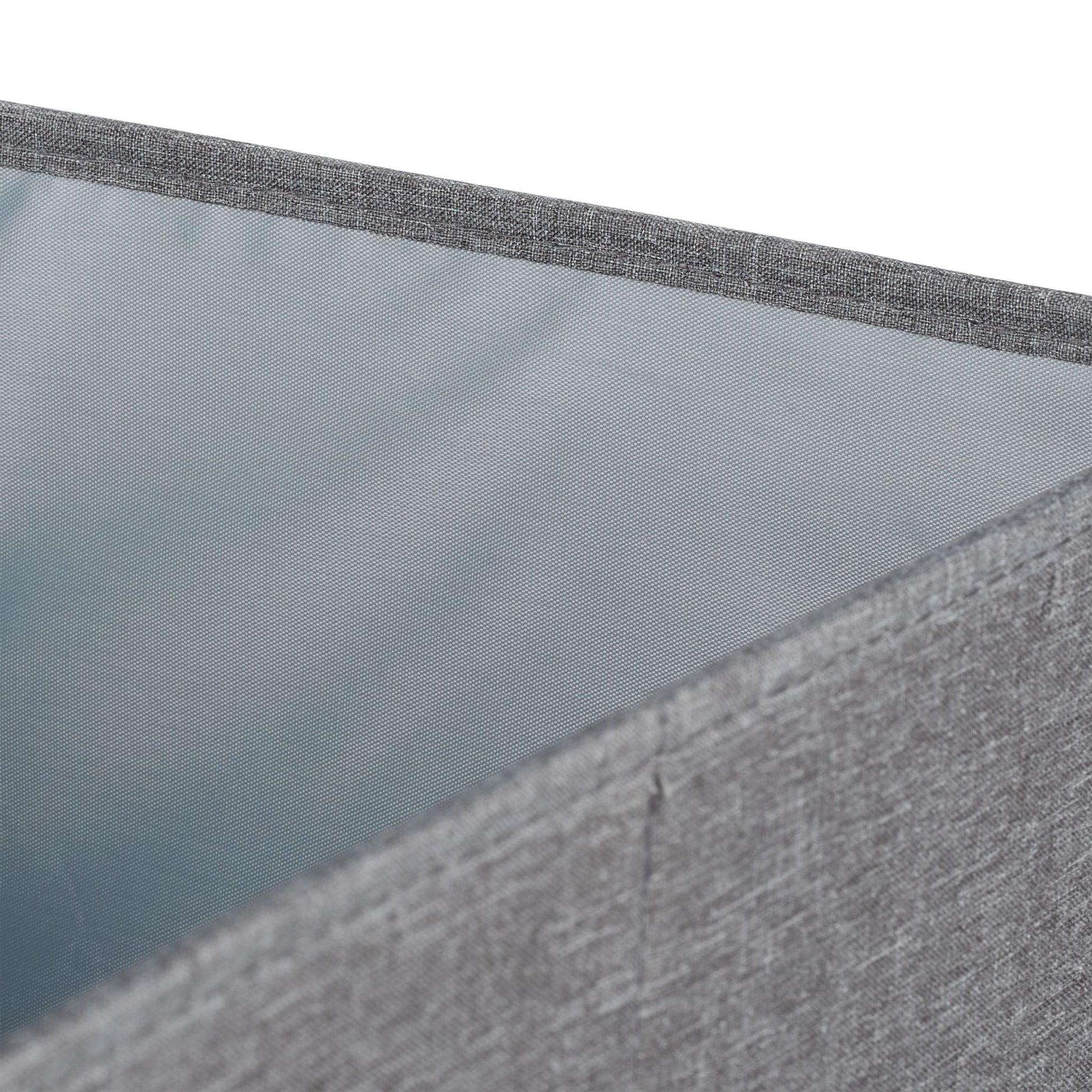 Aufbewahrungsbox mit Deckel 2er-Set Grau von Relaxdays