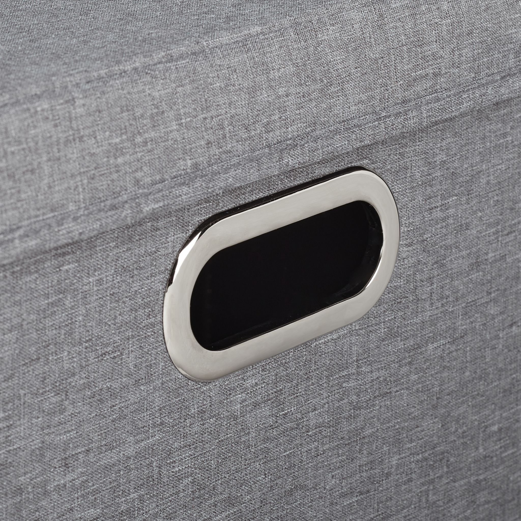 Aufbewahrungsbox quadratisch 2er-Set Grau von Relaxdays