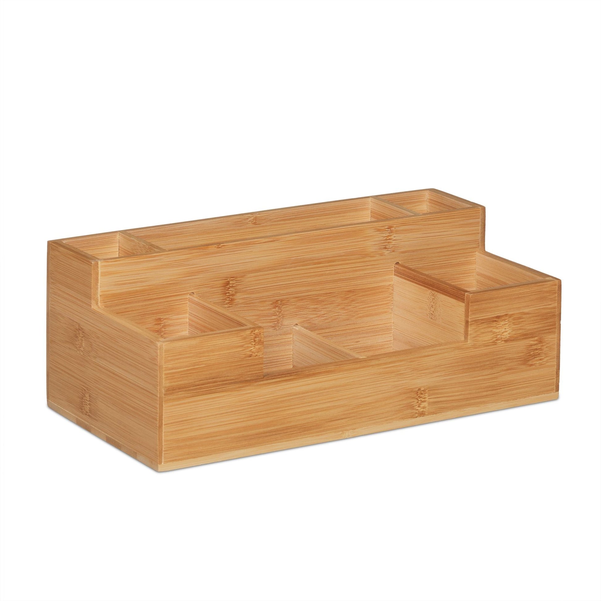Schreibtisch Organizer Bambus Hellbraun von Relaxdays