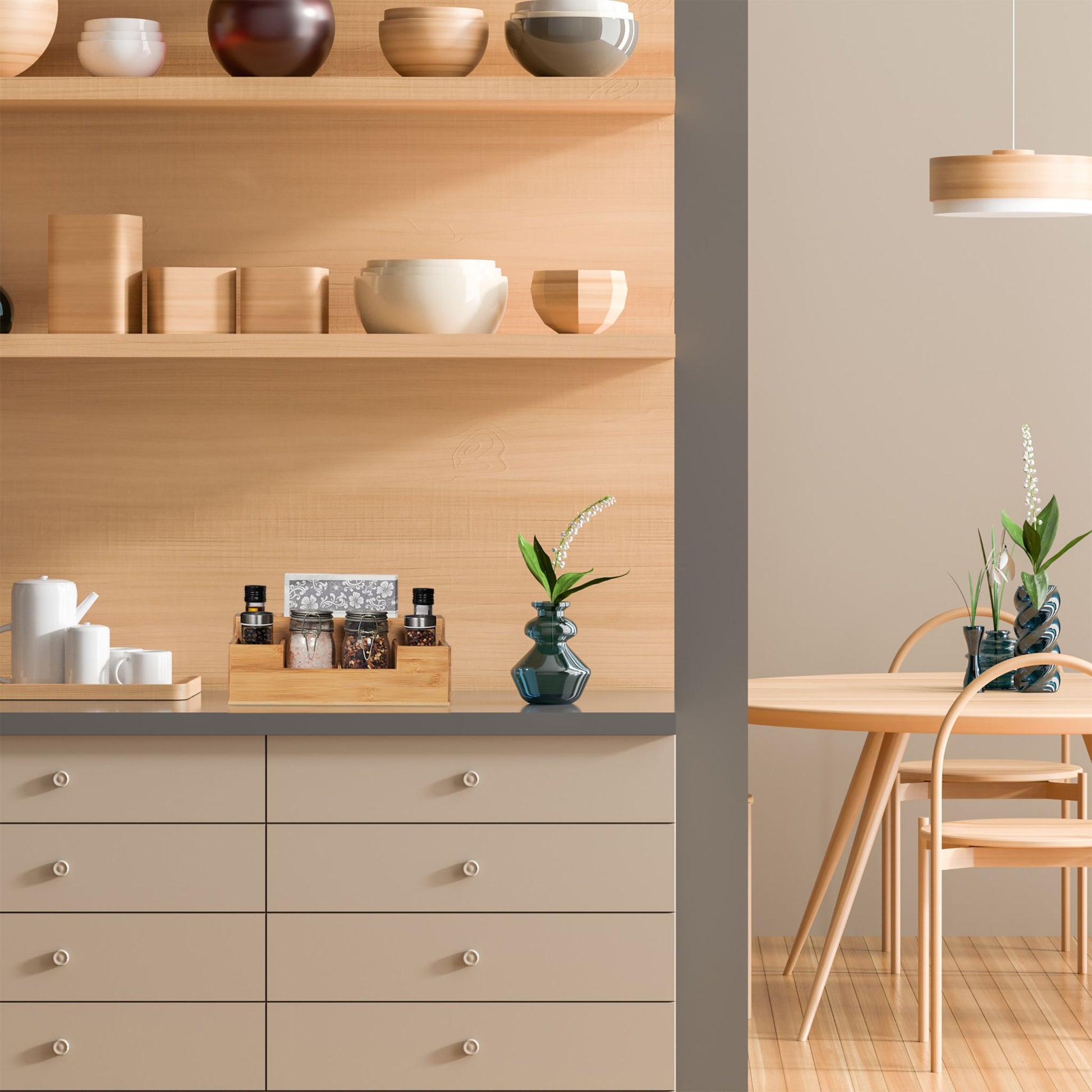 Schreibtisch Organizer Bambus Hellbraun von Relaxdays