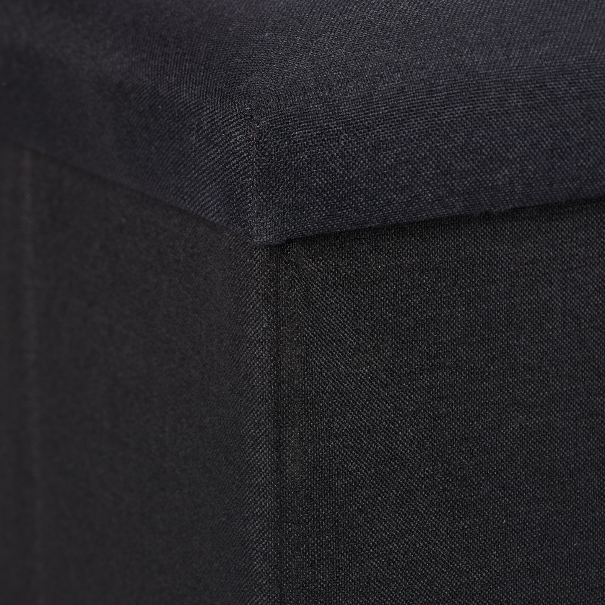 Sitzhocker mit Stauraum Schwarz von Relaxdays
