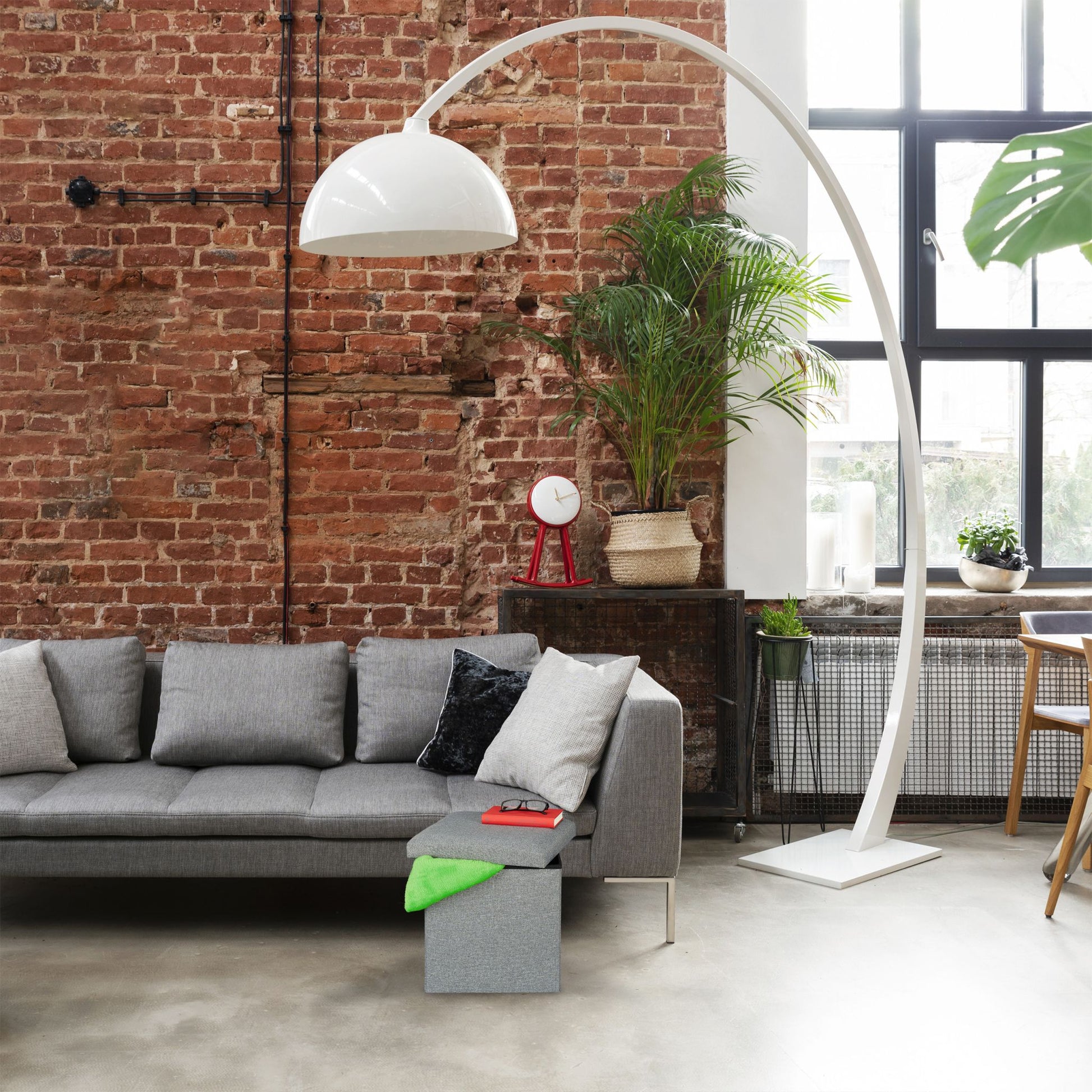 Sitzhocker mit Stauraum Grau von Relaxdays