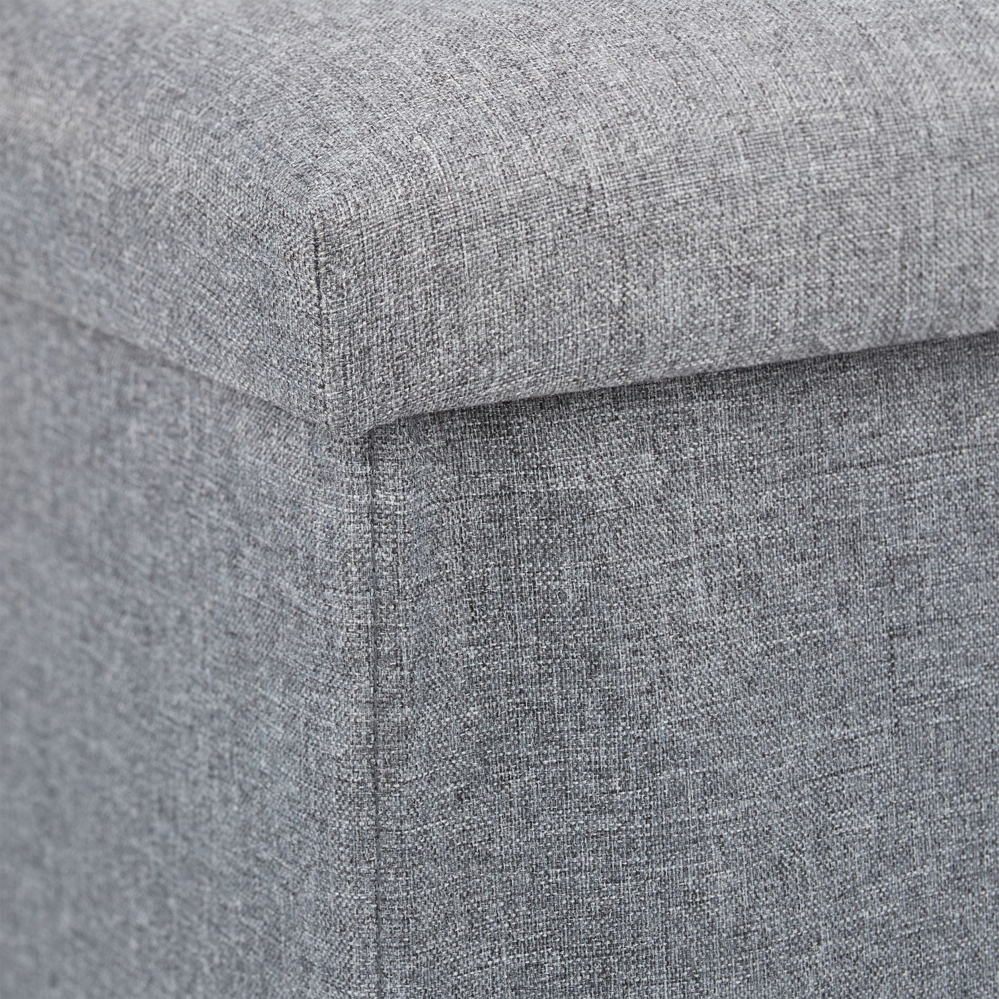 Sitzhocker mit Stauraum Grau von Relaxdays