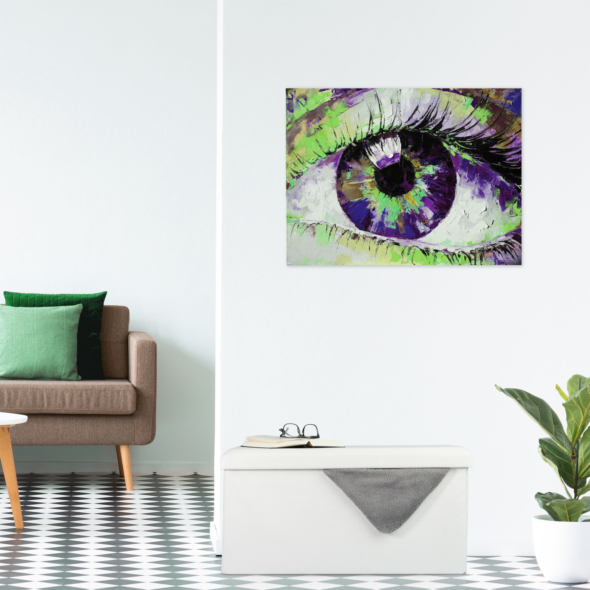 Sitzbank Leinen-Optik Weiss von Relaxdays