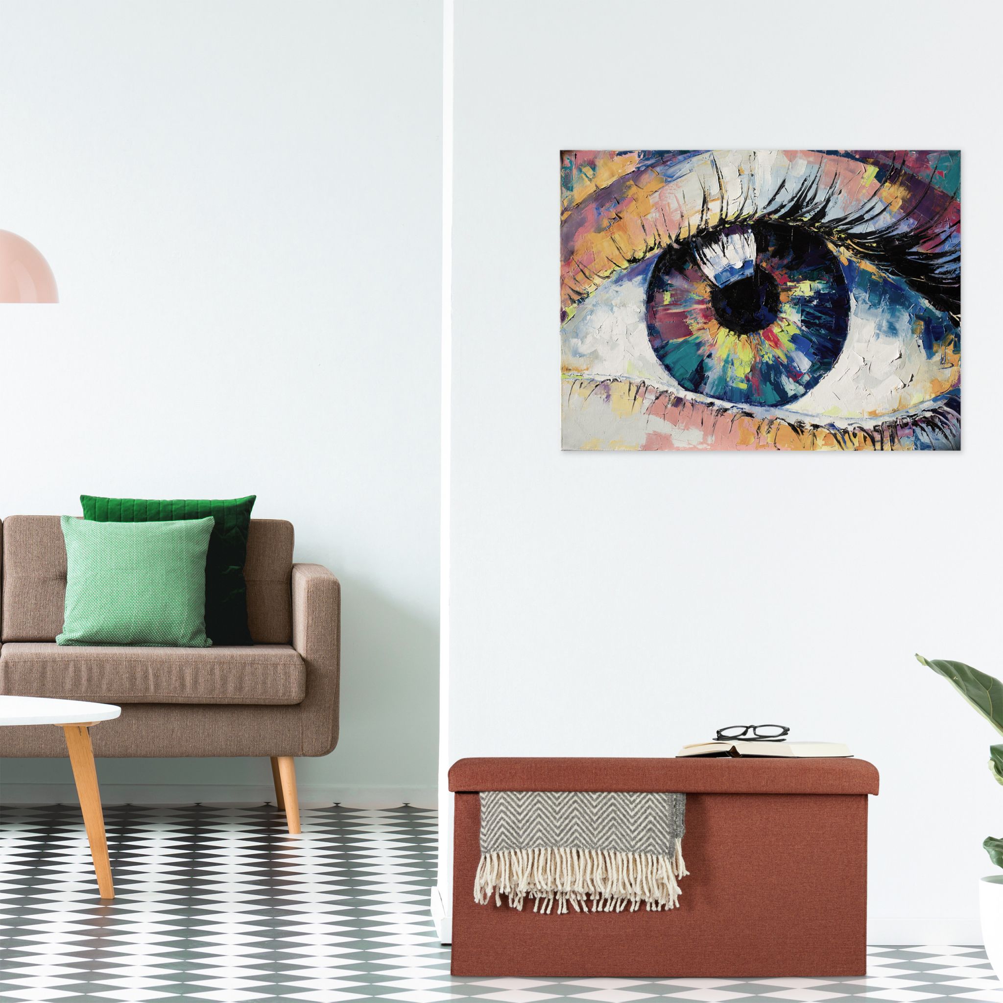 Sitzbank Leinen-Optik Anthrazit von Relaxdays