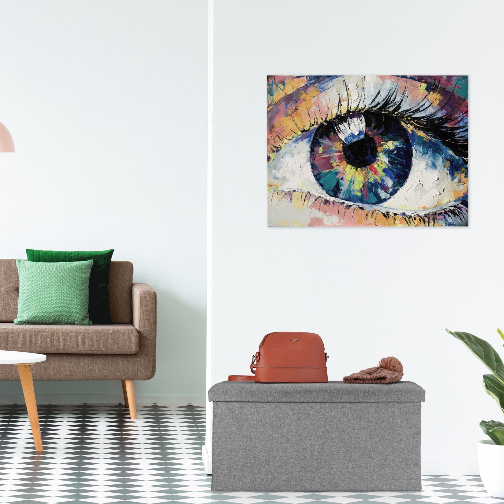 Sitzbank Leinen-Optik Grau von Relaxdays