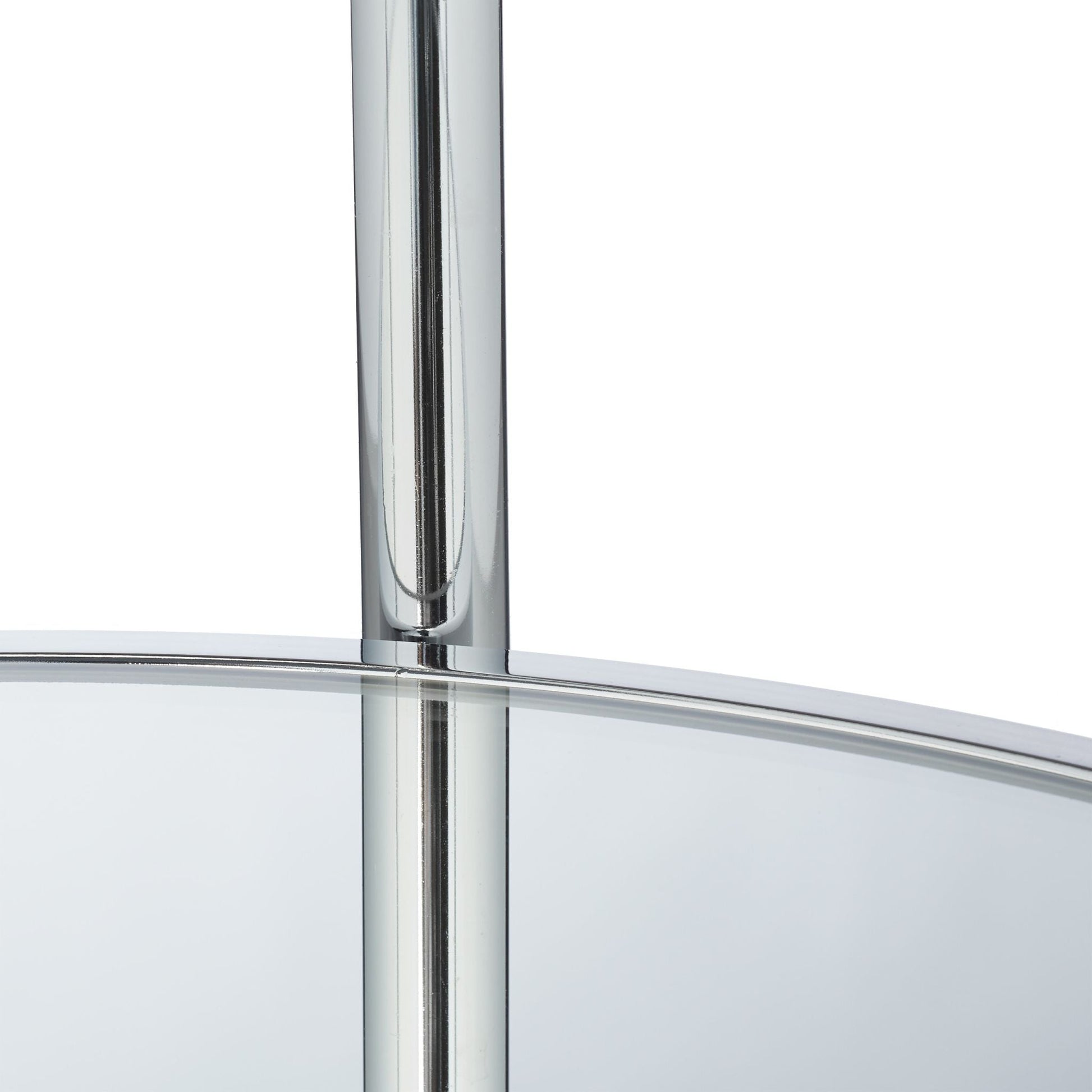 Servierwagen rund Silber Silber-Transparent von Relaxdays