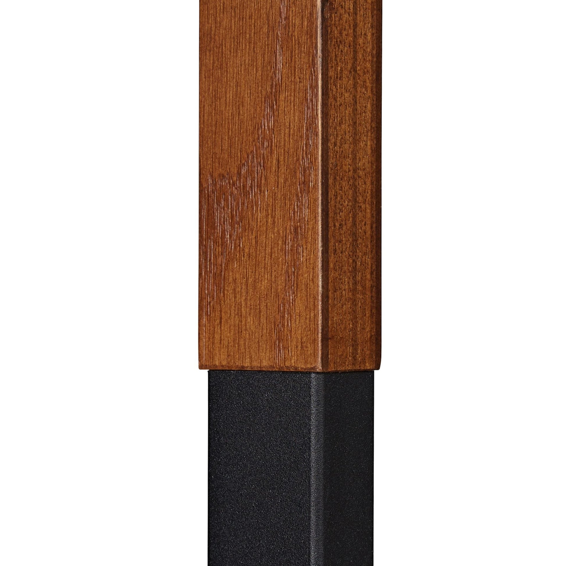 Herrendiener Materialmix Braun-Schwarz von Relaxdays