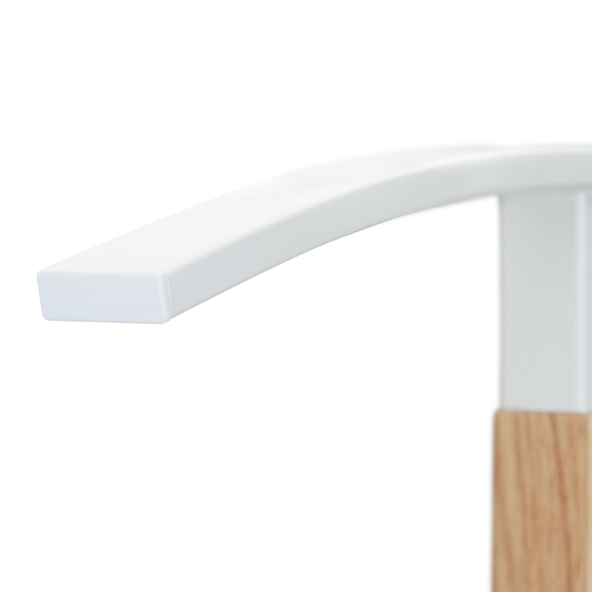 Herrendiener Holz & Metall weiss Weiss-Hellbraun von Relaxdays
