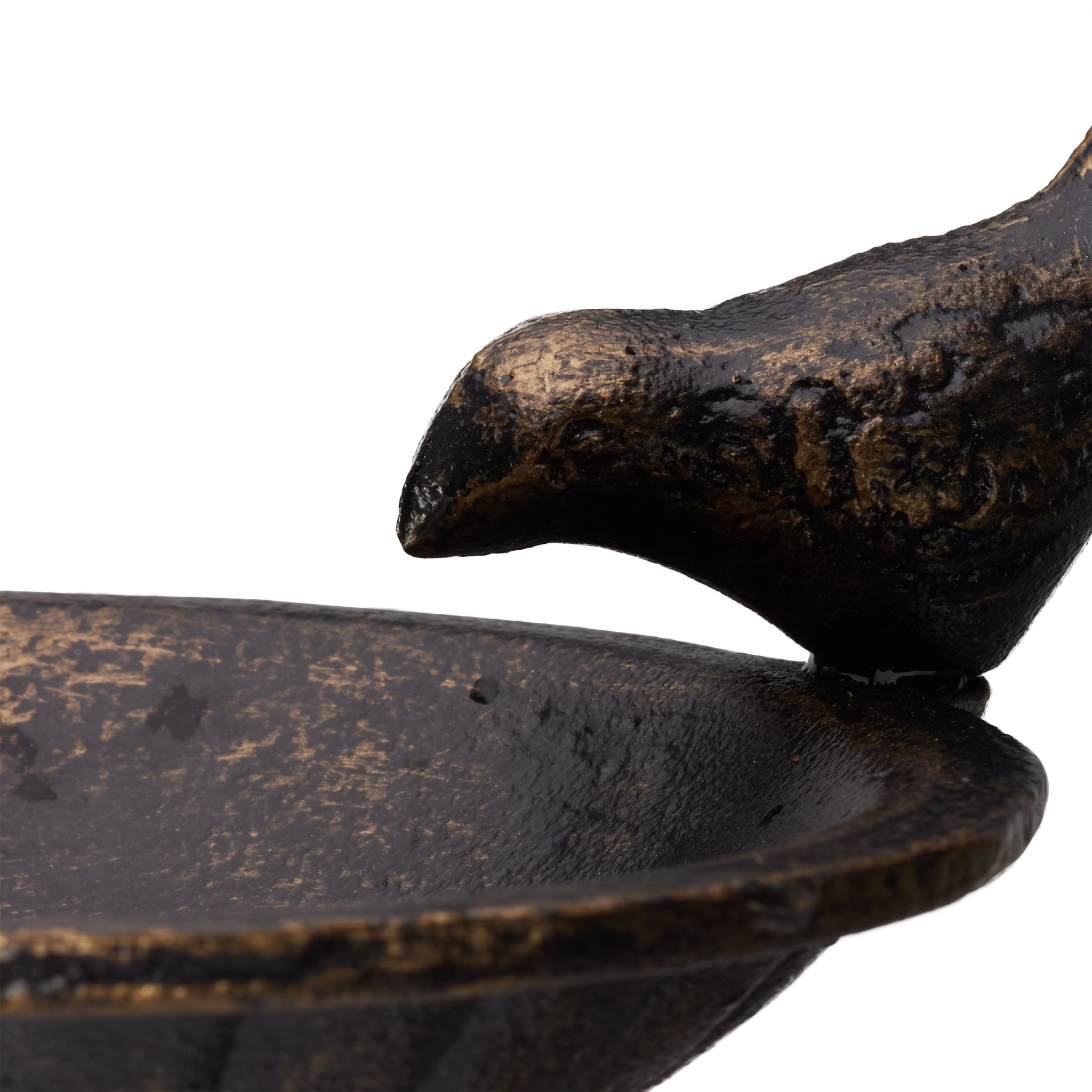 Vogeltränke Gusseisen Wand Braun-Gold von guteszeug.ch