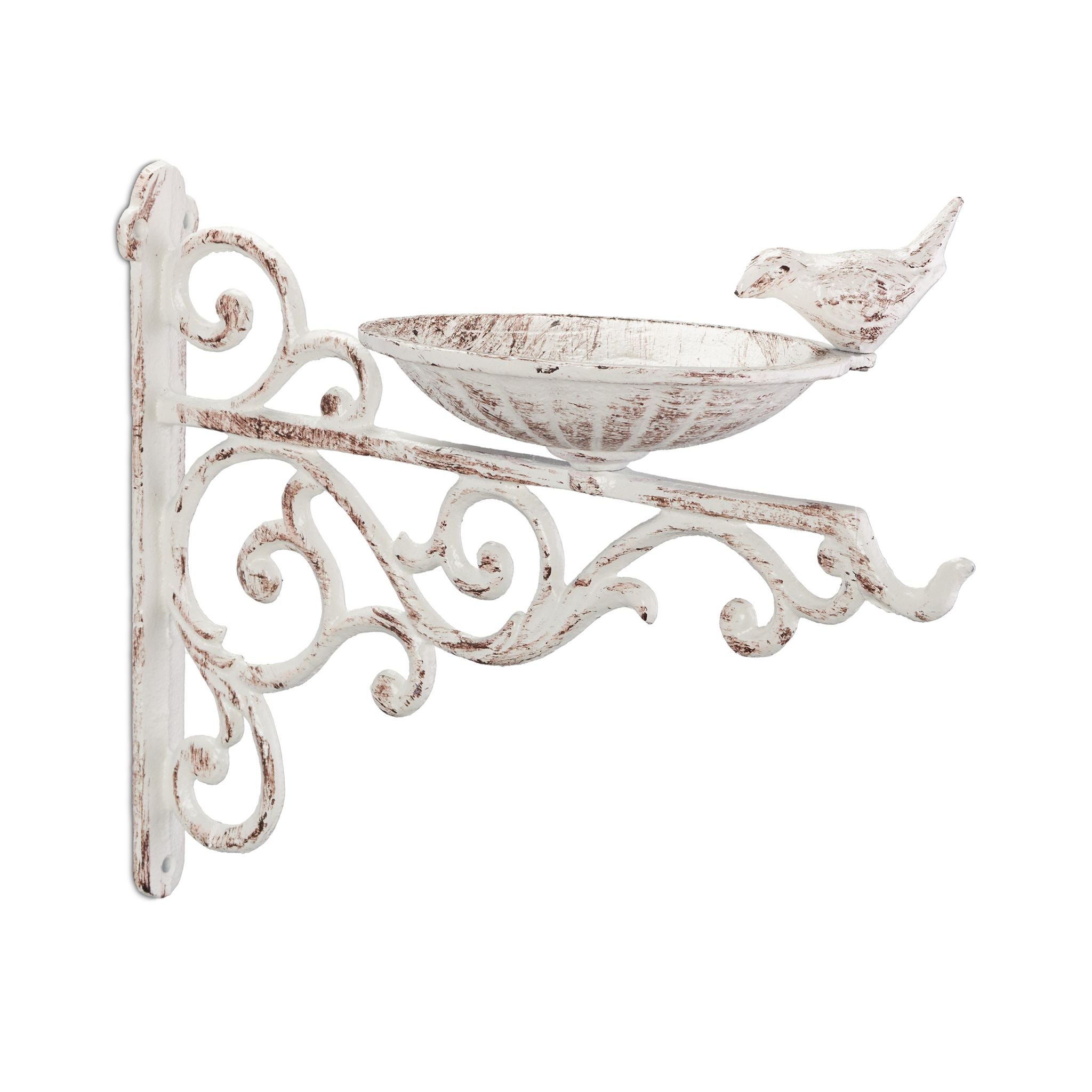 Vogeltränke Gusseisen Wand Weiss