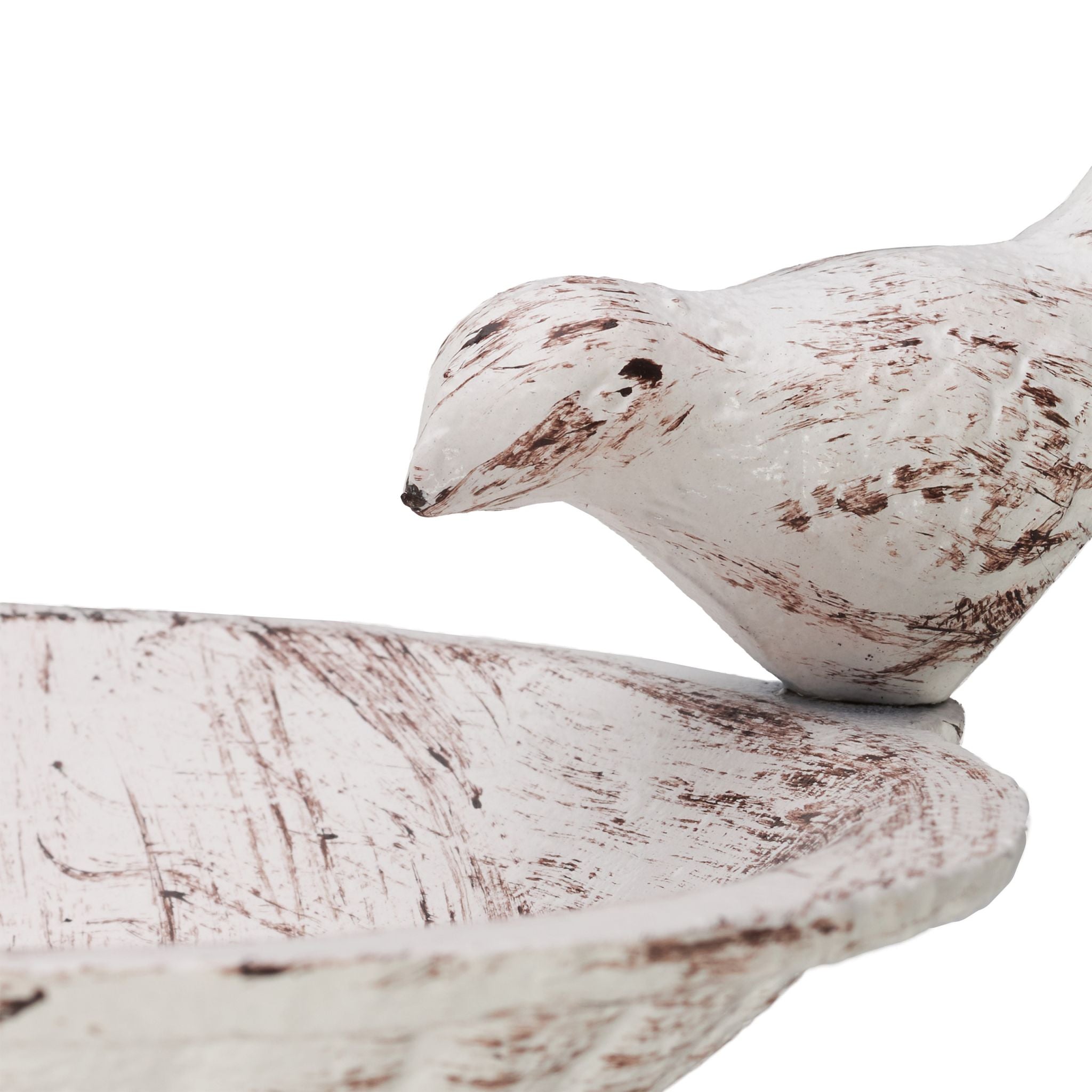 Vogeltränke Gusseisen Wand Weiss