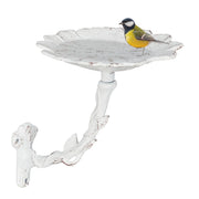 Vogeltränke Blüte Gusseisen Weiss