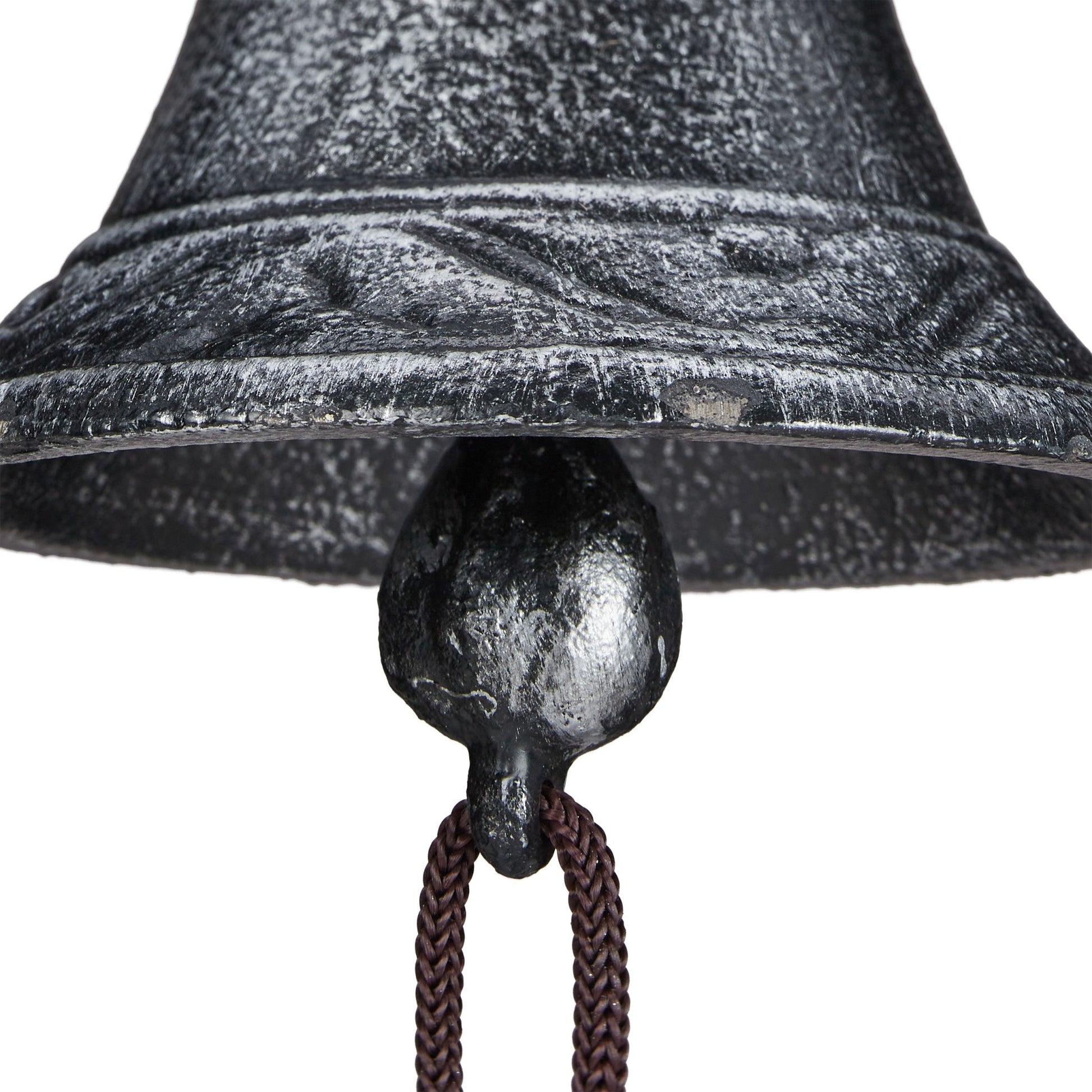 Türglocke Gusseisen mit Eule Braun-Silber von Relaxdays