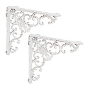 Regalwinkel antik 2er-Set Weiss von Relaxdays