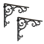 Regalwinkel antik 2er-Set Schwarz von Relaxdays
