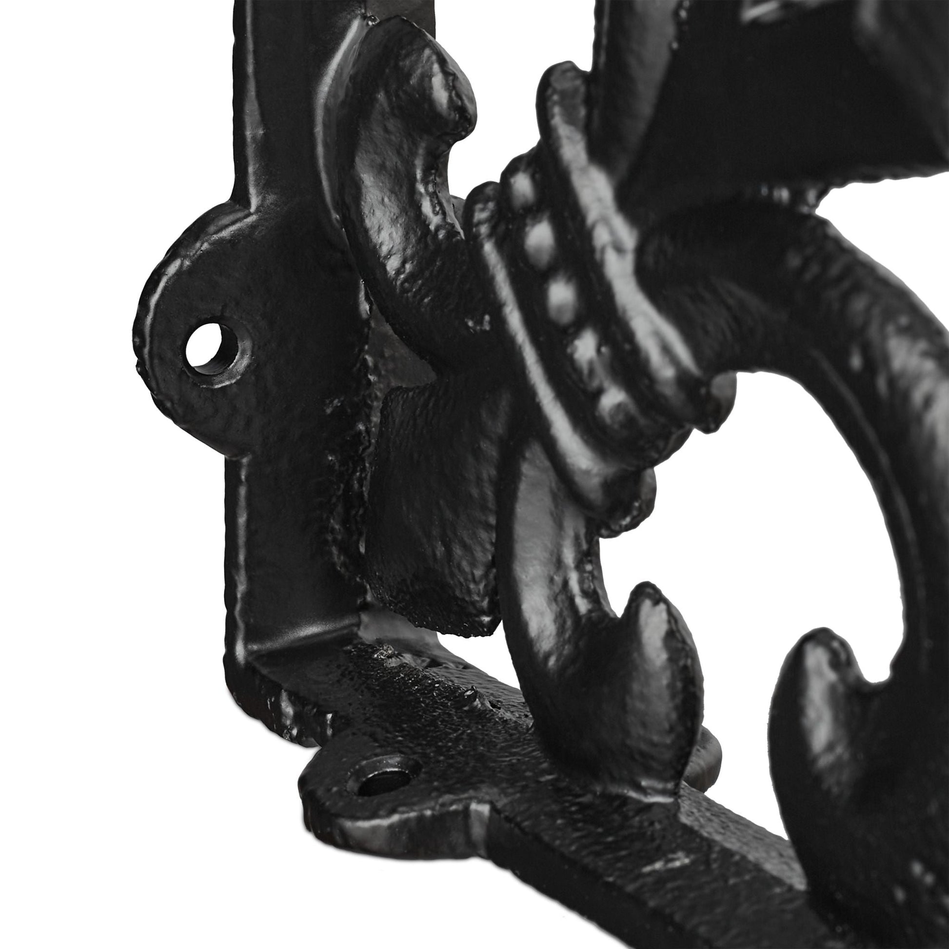 Regalwinkel Gusseisen antik 2er-Set Schwarz von Relaxdays
