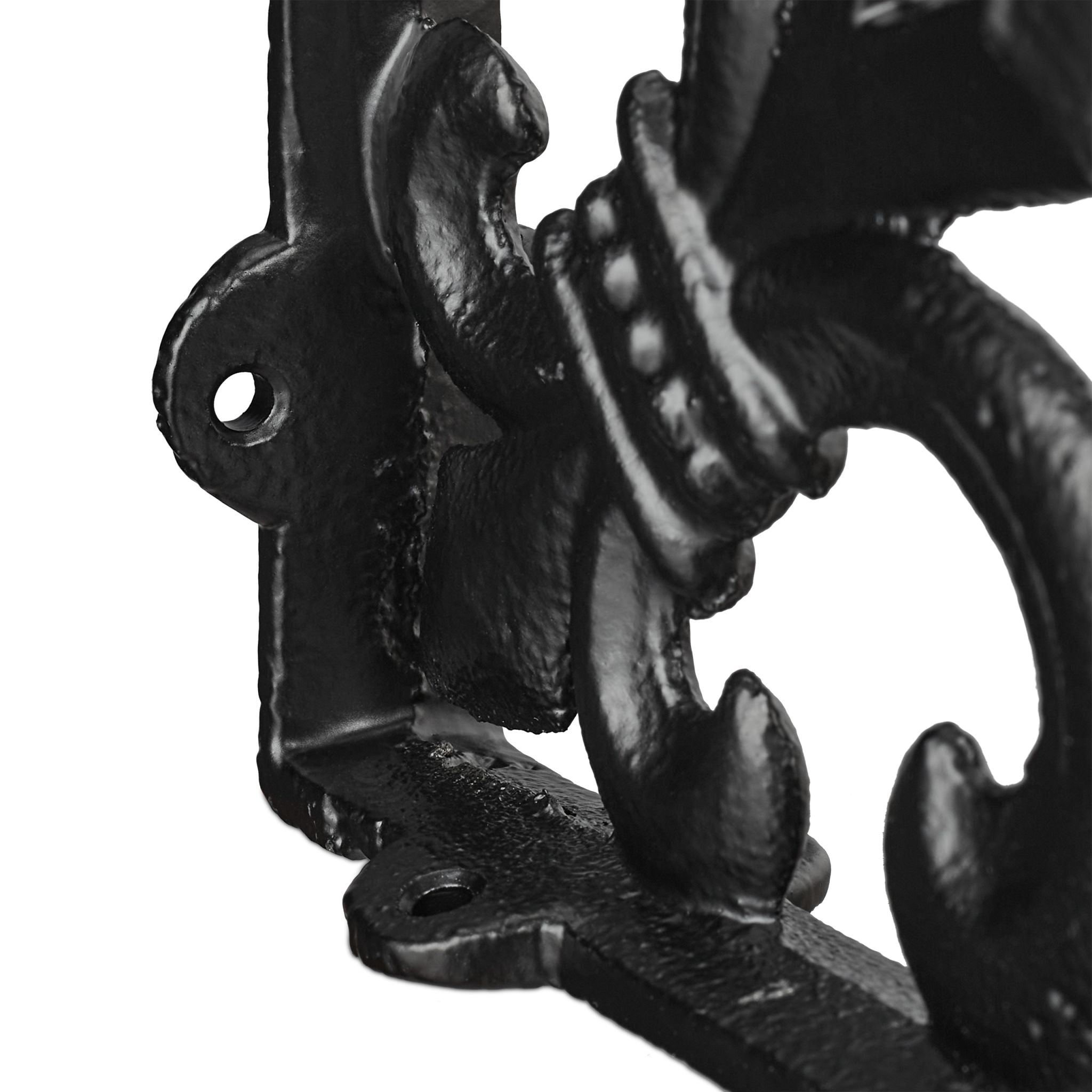 Regalwinkel Gusseisen antik 2er-Set Schwarz von Relaxdays